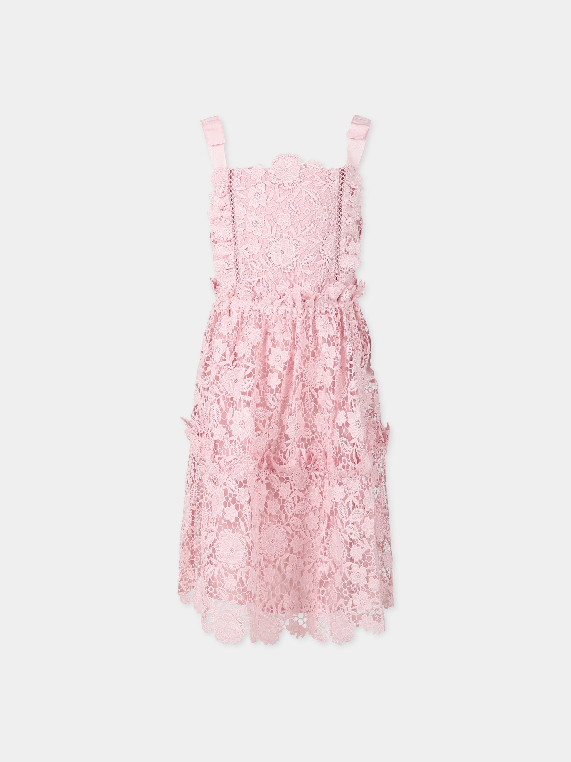 Vestito rosa per bambina con fiocco,Self-portrait,RS23 739S P 22458546