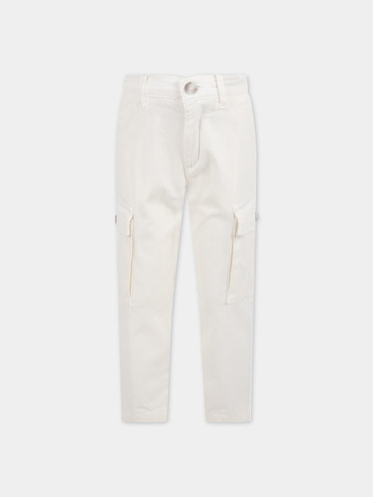 Pantaloni avorio per bambino,Fay Kids,5P6040 Z0078 101