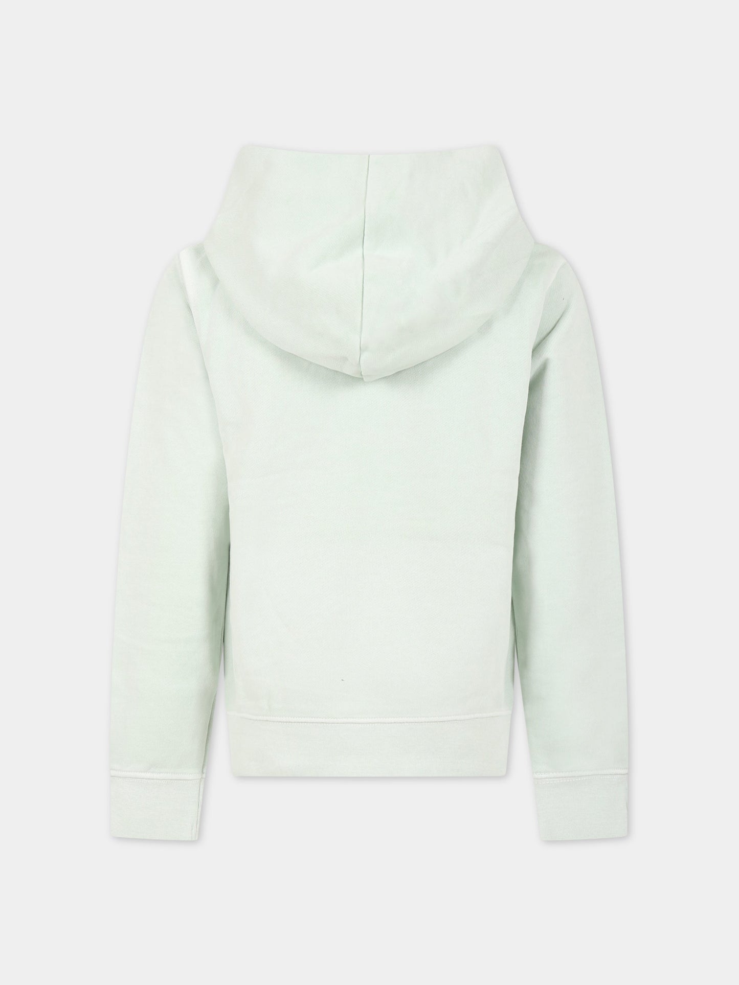 Felpa verde per bambini con scritta  Art lover ,Zadig & Voltaire Kids,X25364 72E