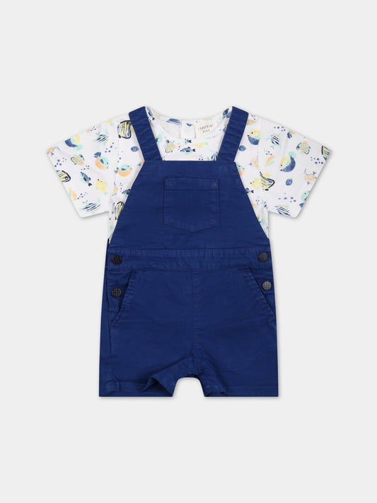 Completo multicolor per neonato con stampa e logo,Carrement Beau,Y08078 V45