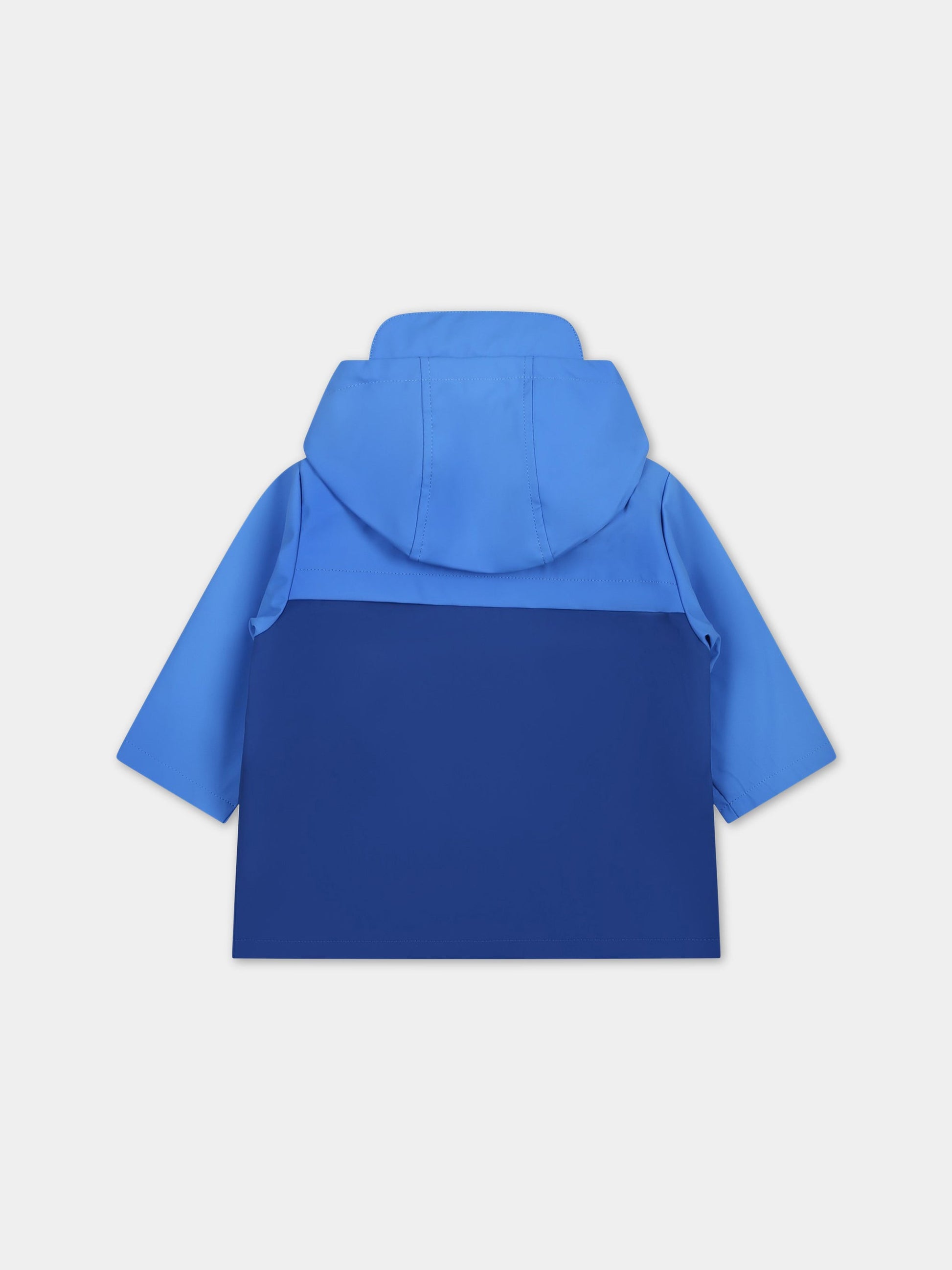 Impermeabile blu per bambino con patch,Carrement Beau,Y06032 V57