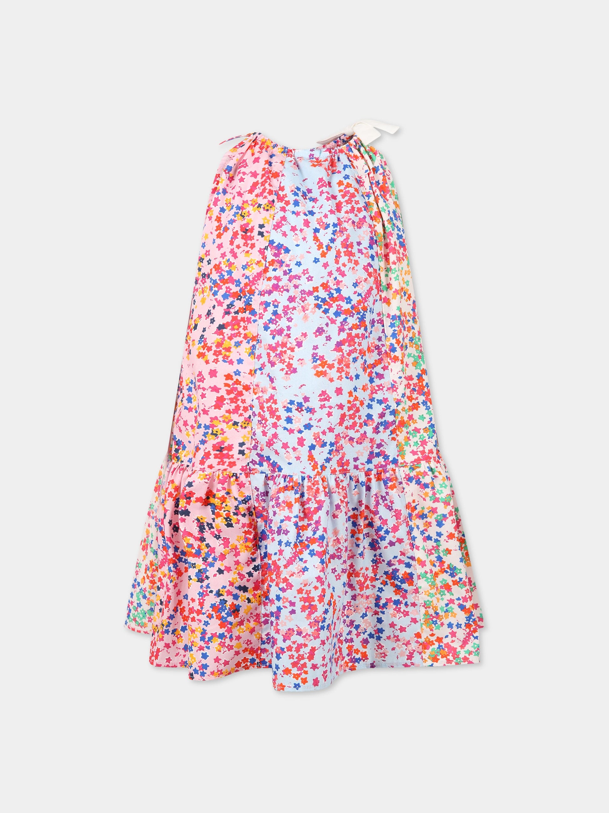 Vestito multicolor per bambina con stampa floreale,Philosophy,PJAB240 CA01 BHUNI