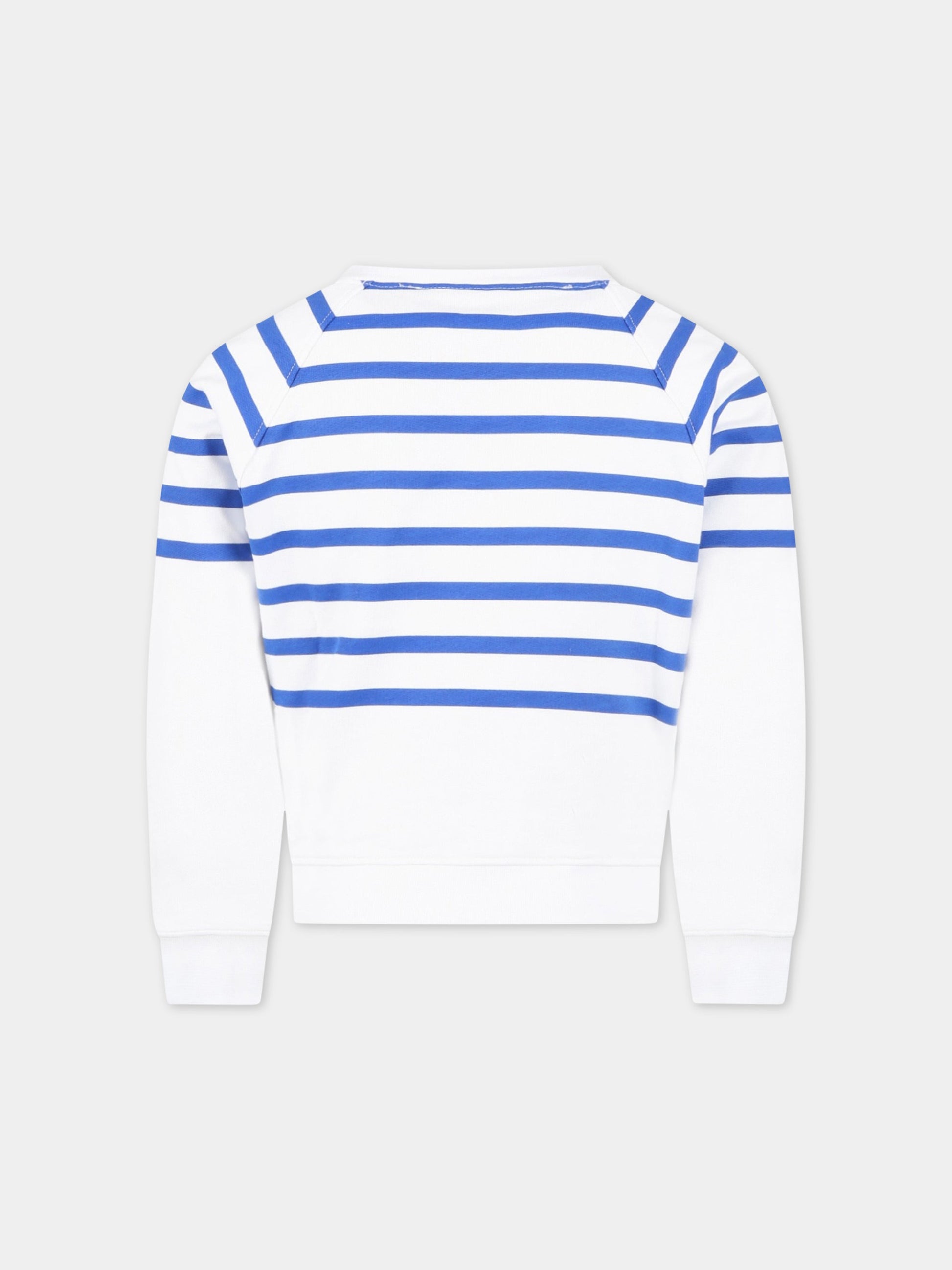 Felpa bianca per bambina con logo,Philosophy,PJFE124 FE144 B010