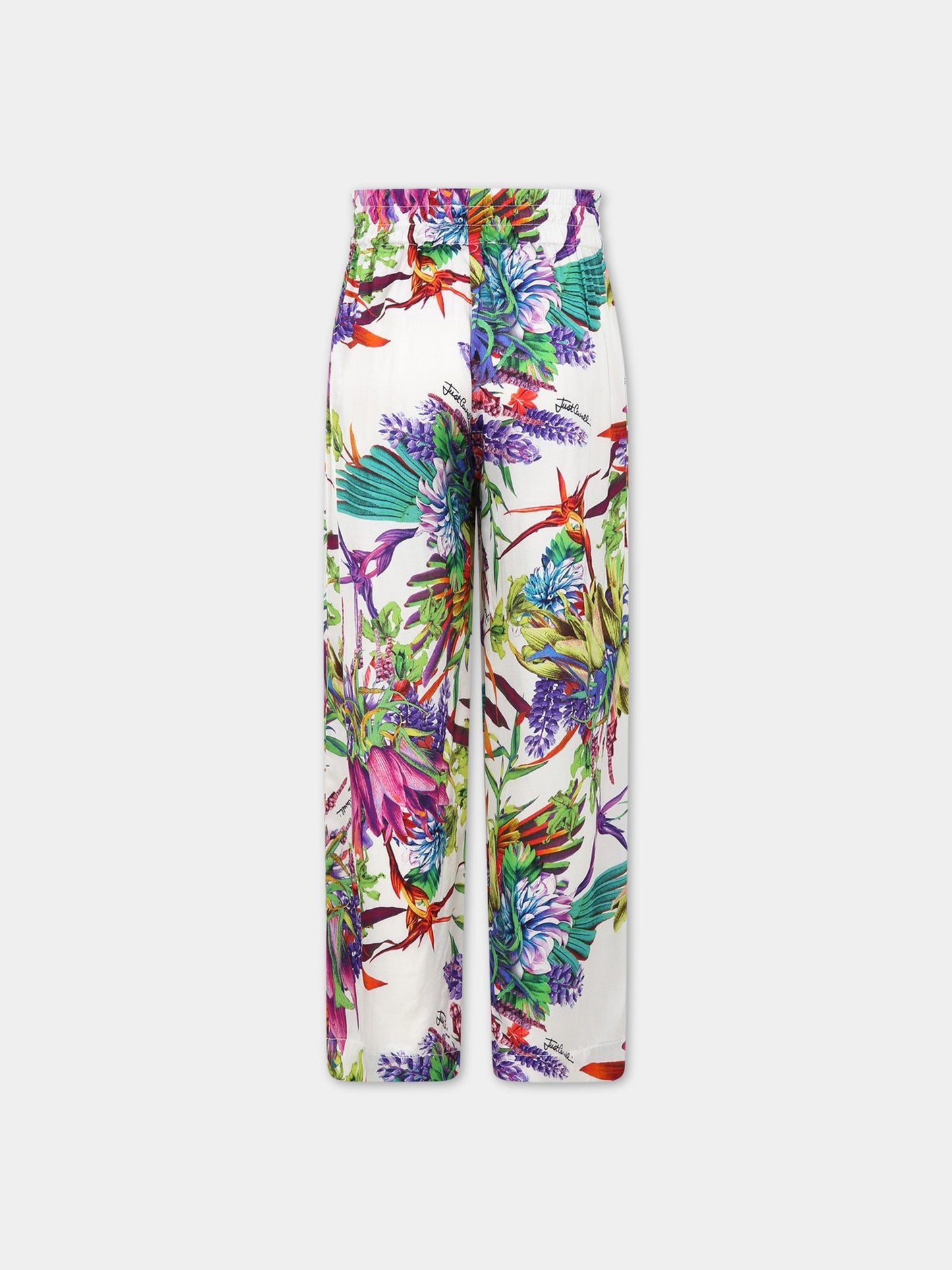 Pantaloni eleganti multicolor per bambina,Just Cavalli,JFPA002 VI22 D005