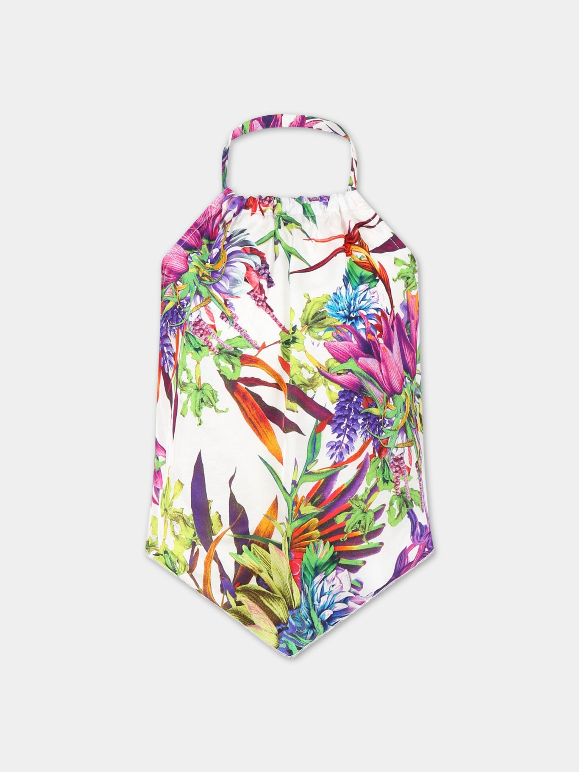 T-shirt smanicata multicolor per bambima,Just Cavalli,JFCA001 VI22 D005