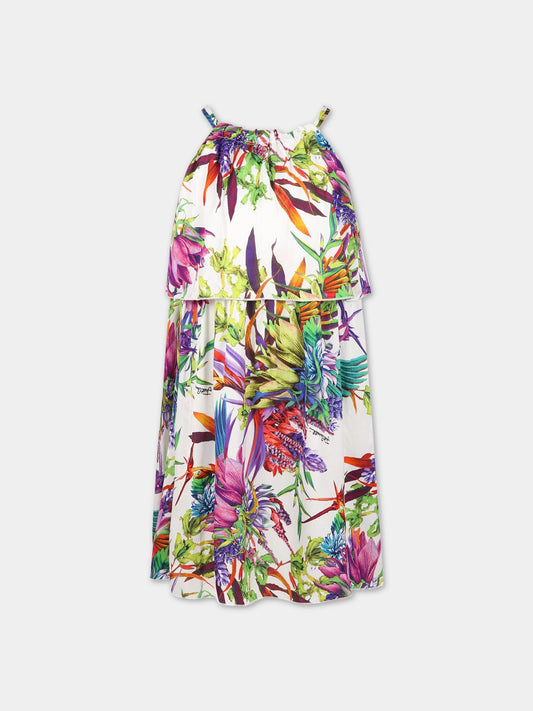 Vestito elegante multicolor per bambina,Just Cavalli,JFAB002 VI22 D005