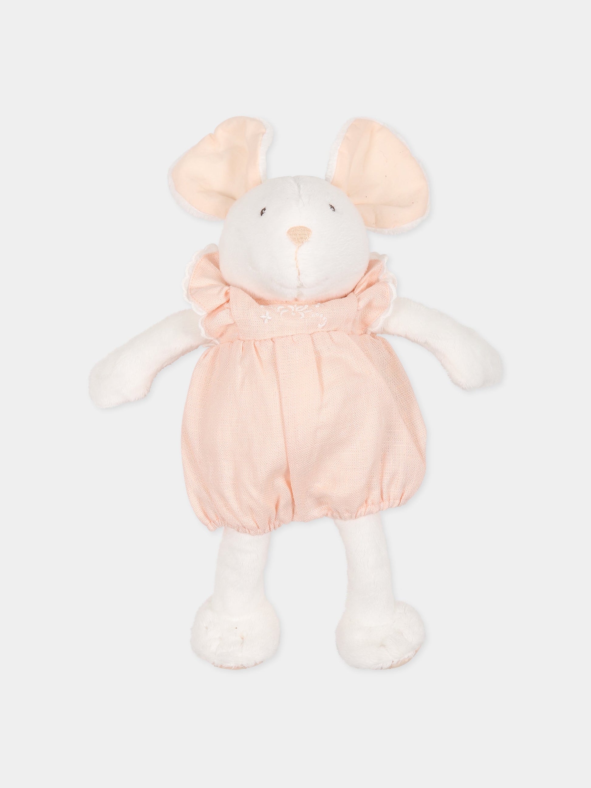 Peluche bianco per neonata con logo,Chloé Kids,C9K224 45K
