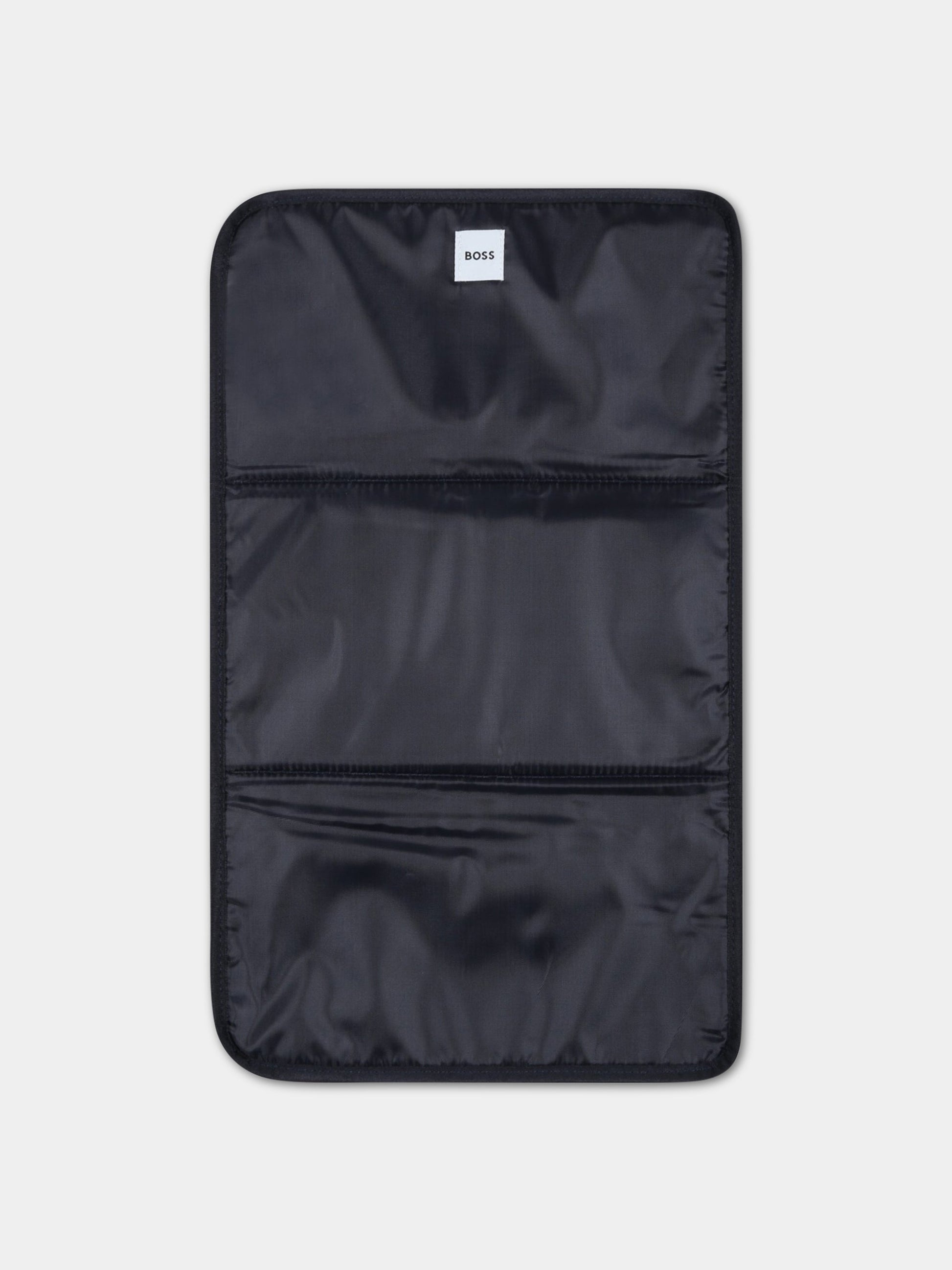 Borsa-mamma blu per neonato con patch logato,Boss,J90309  849