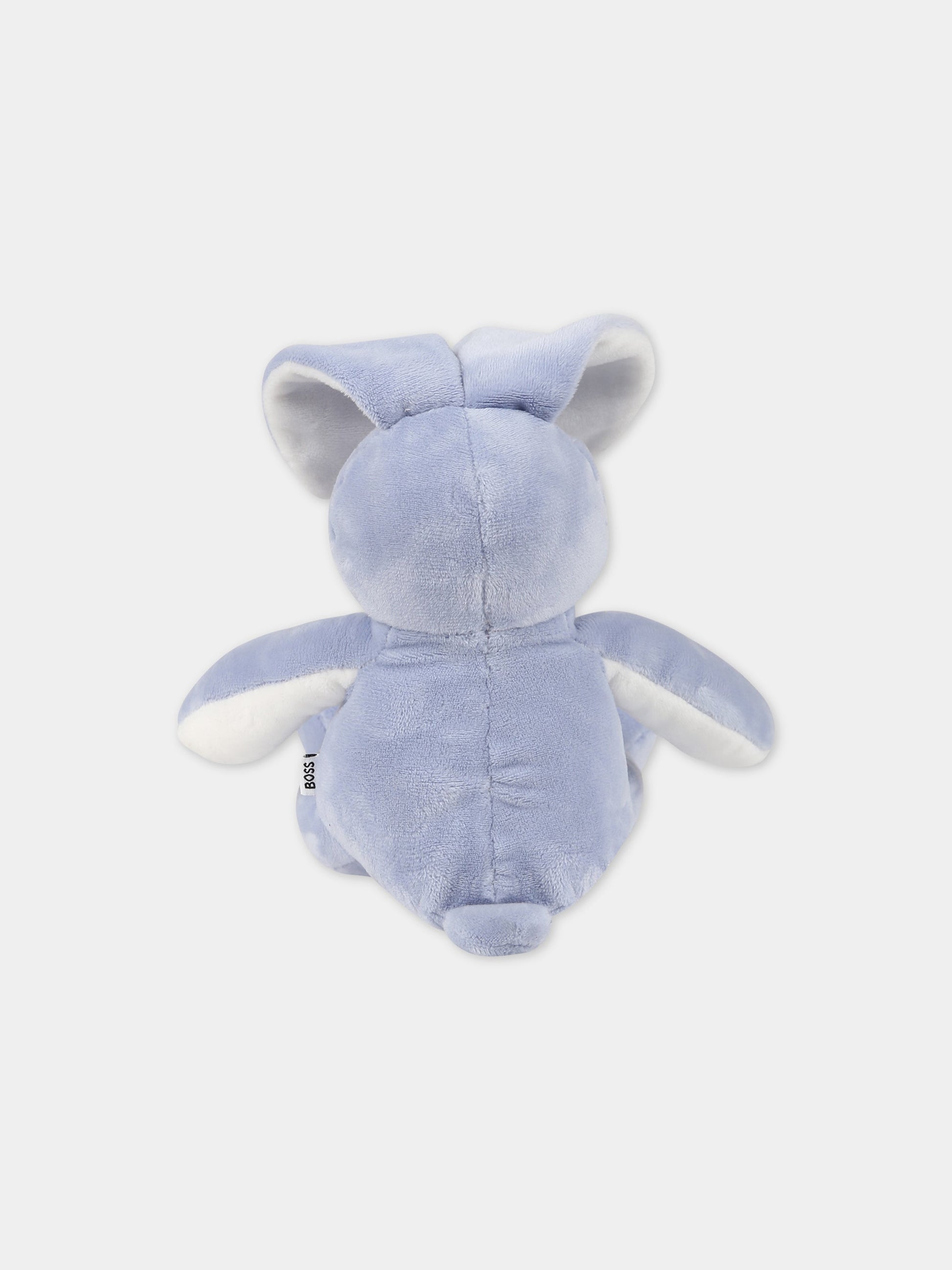Peluche celeste per neonato con logo,Boss,J90P32 771