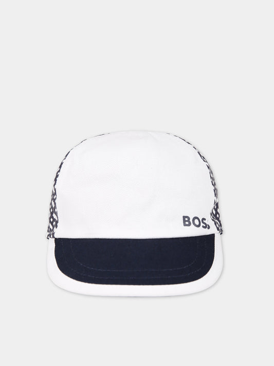 Cappello multicolor per neonato con logo bianco,Boss,J91140 849