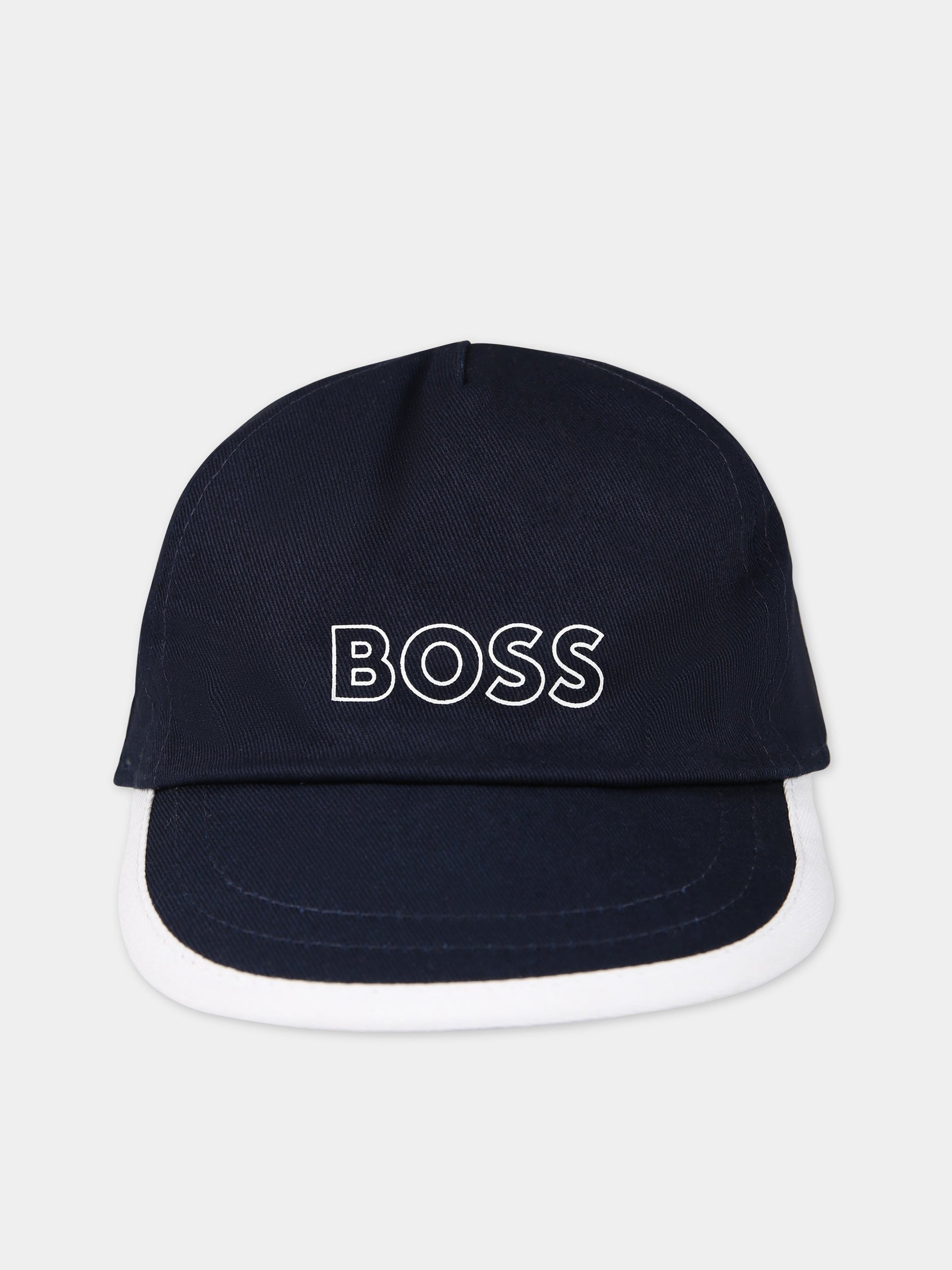 Cappello multicolor per neonato con logo bianco,Boss,J91140 849