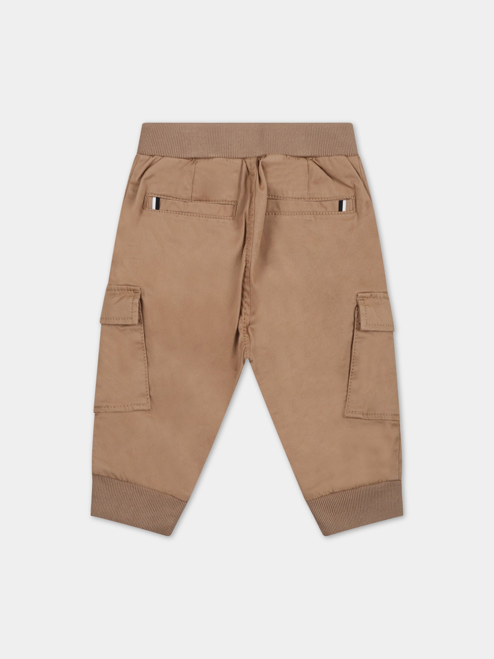 Cargo beige per neonato con logo,Boss,J04463 269
