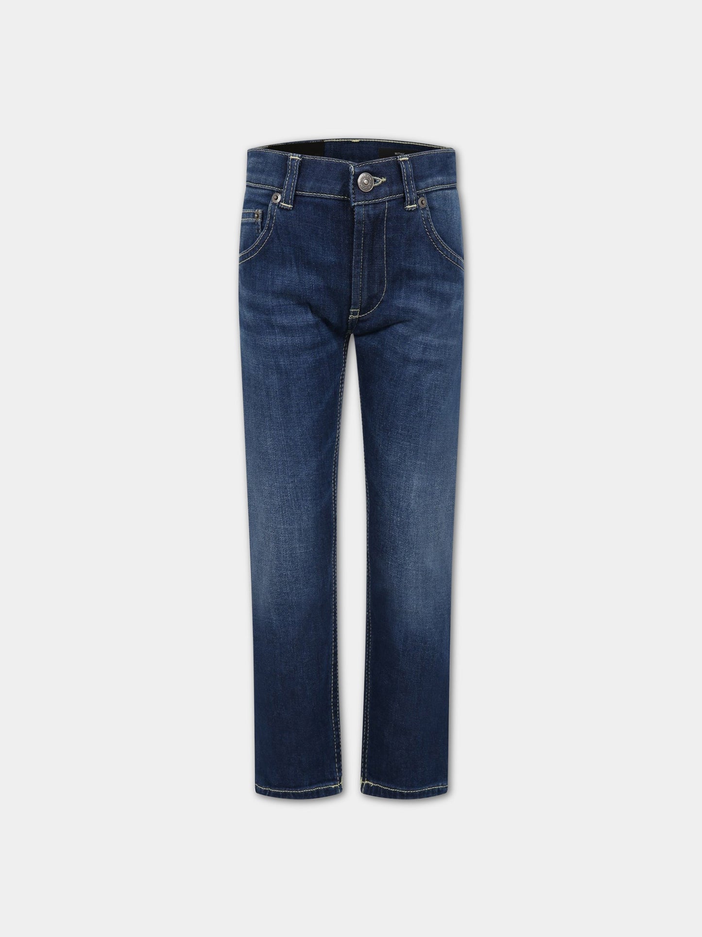 Jeans blu per bambino con logo,Dondup Kids,DMPA265C DS039 4011