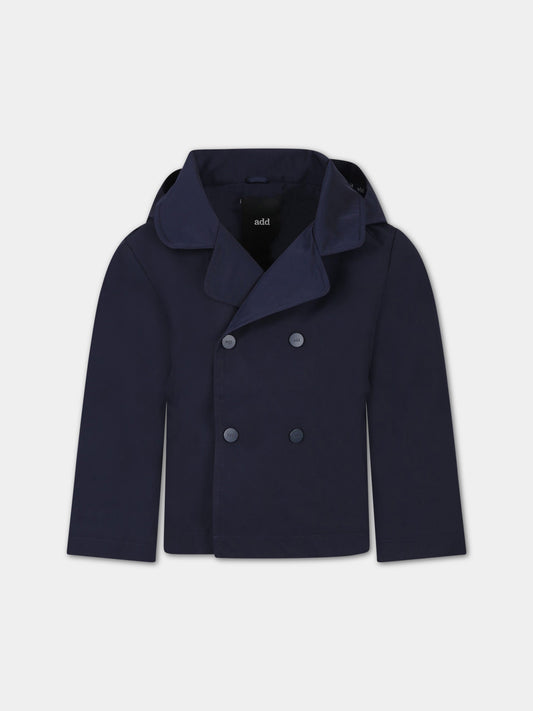 Cappotto blu per bambino,Add,ADMGB030 NY276 4000