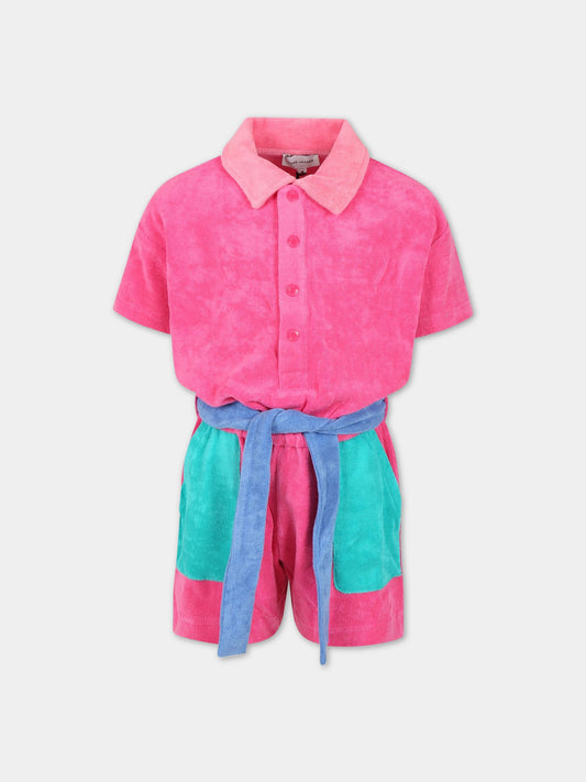 Tuta multicolor per bambina con logo,Little Marc Jacobs,W14318 49G