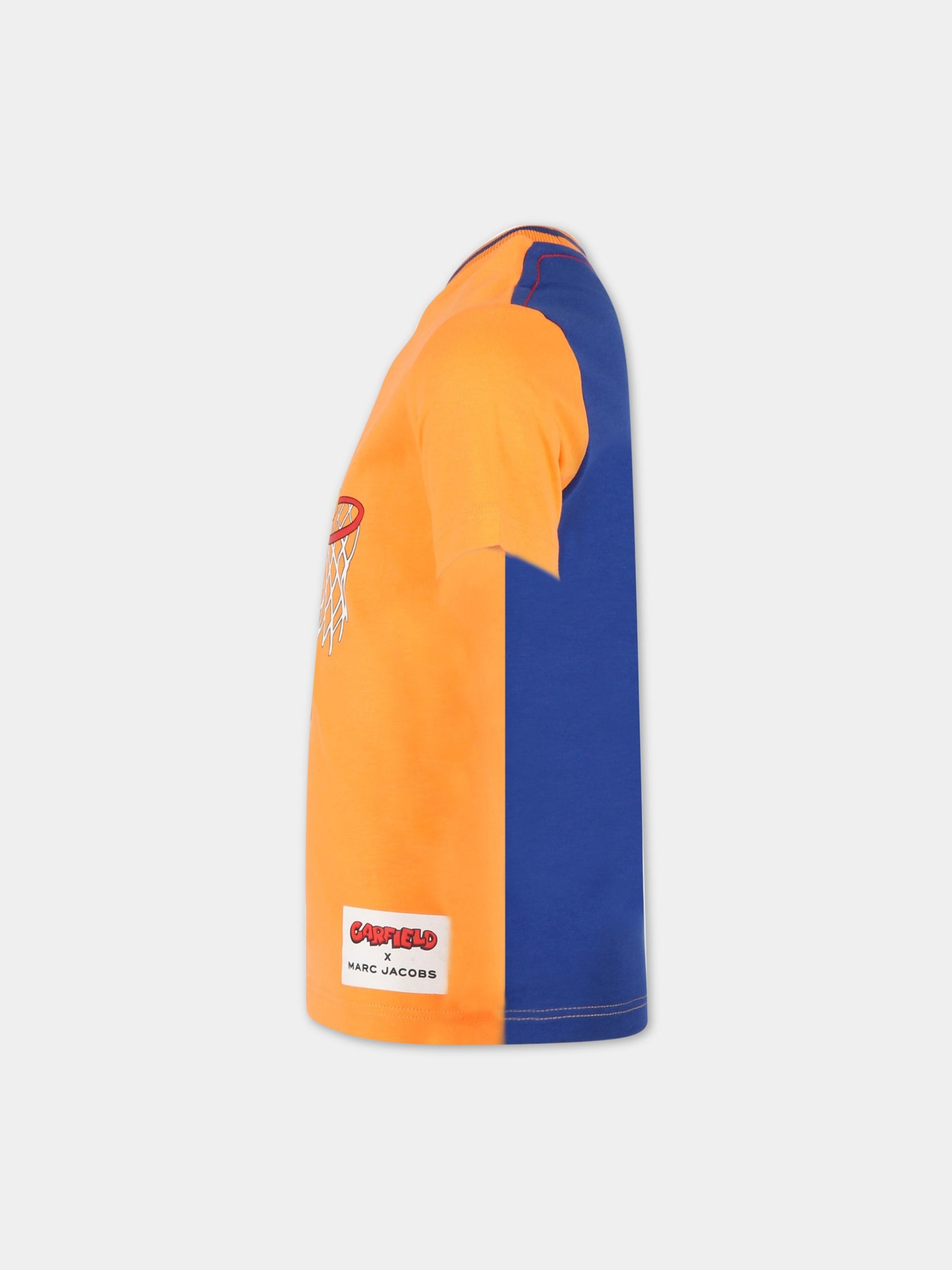 T-shirt arancione per bamabini con Garfield,Little Marc Jacobs,W25583 42E