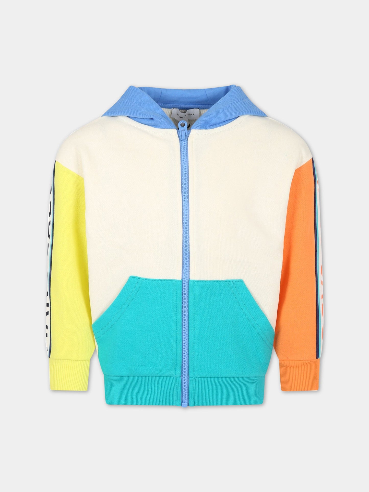 Felpa multicolor per bambino con logo multicolor,Little Marc Jacobs,W25579 140