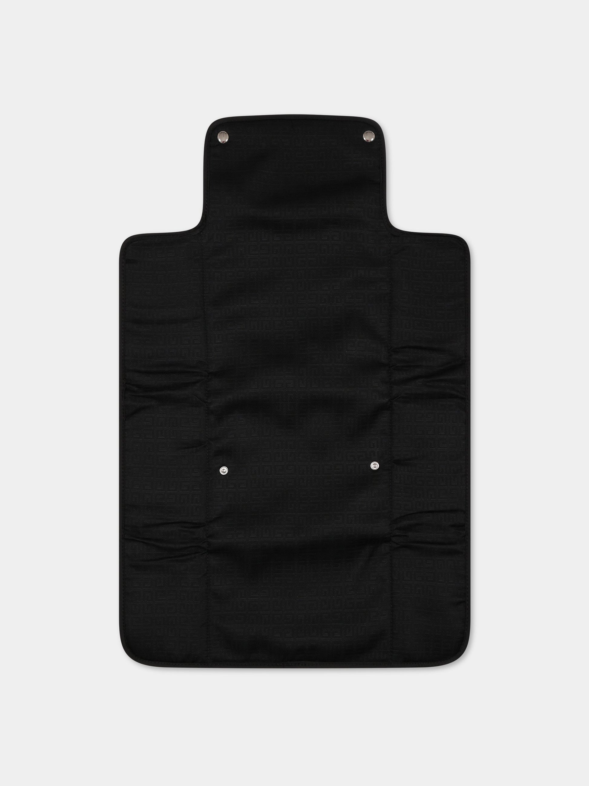 Borsa-mamma nera per neonati con logo e motivo 4G,Givenchy Kids,H90169 09B