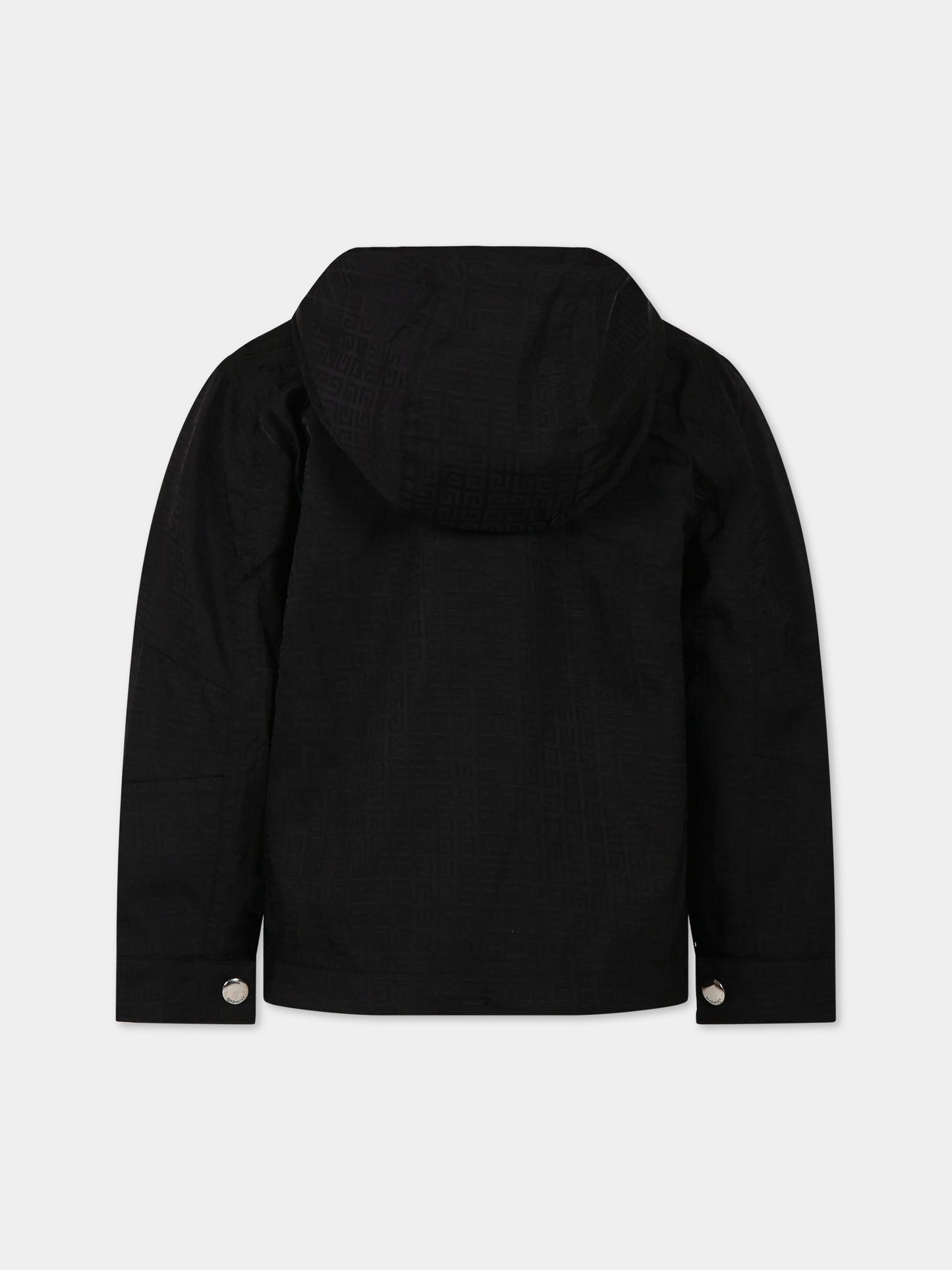 Giubbotto nero per bambino con logo,Givenchy Kids,H26125 09B