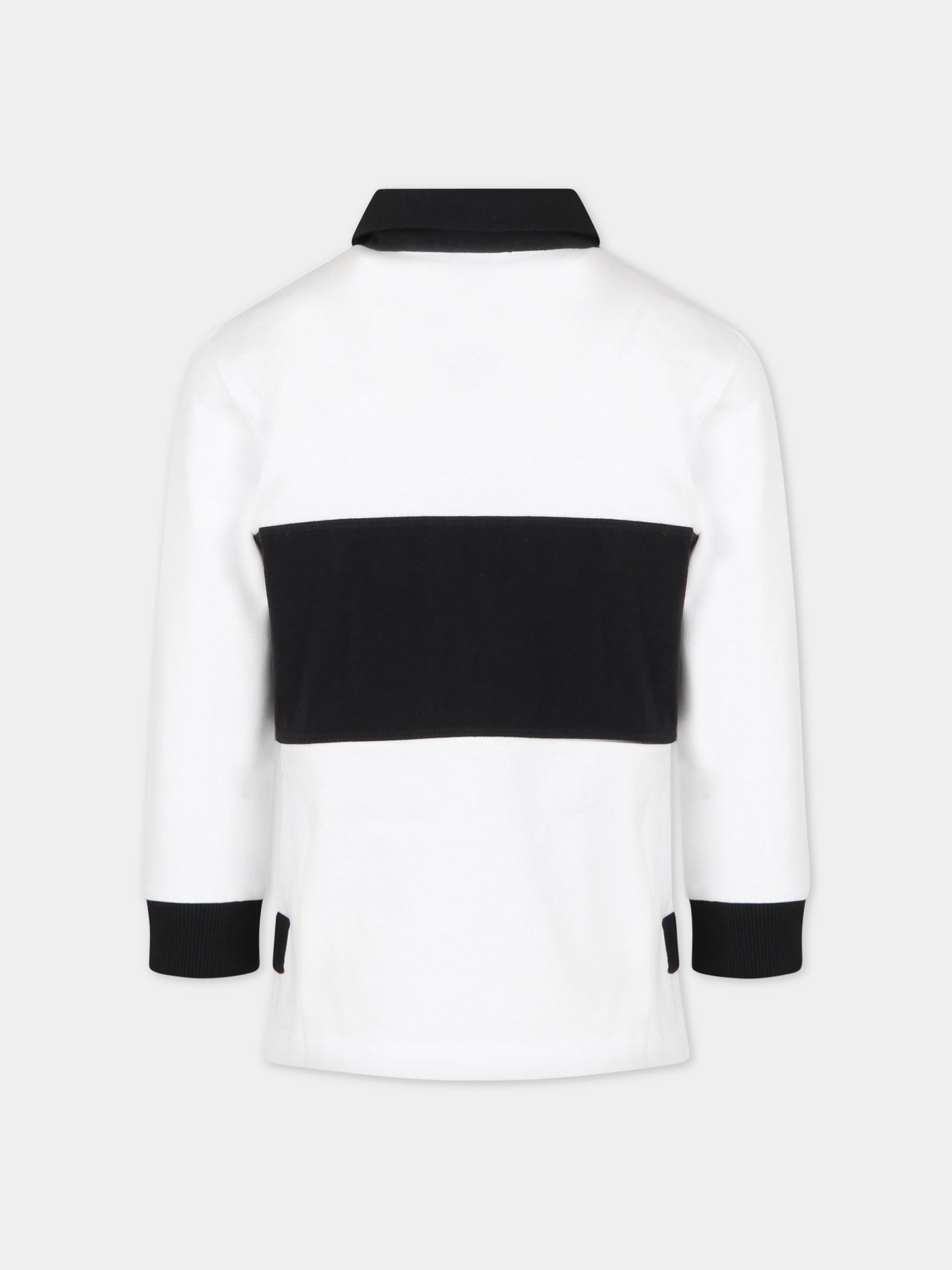 Polo bianca per bambino con logo,Givenchy Kids,H25420 10P