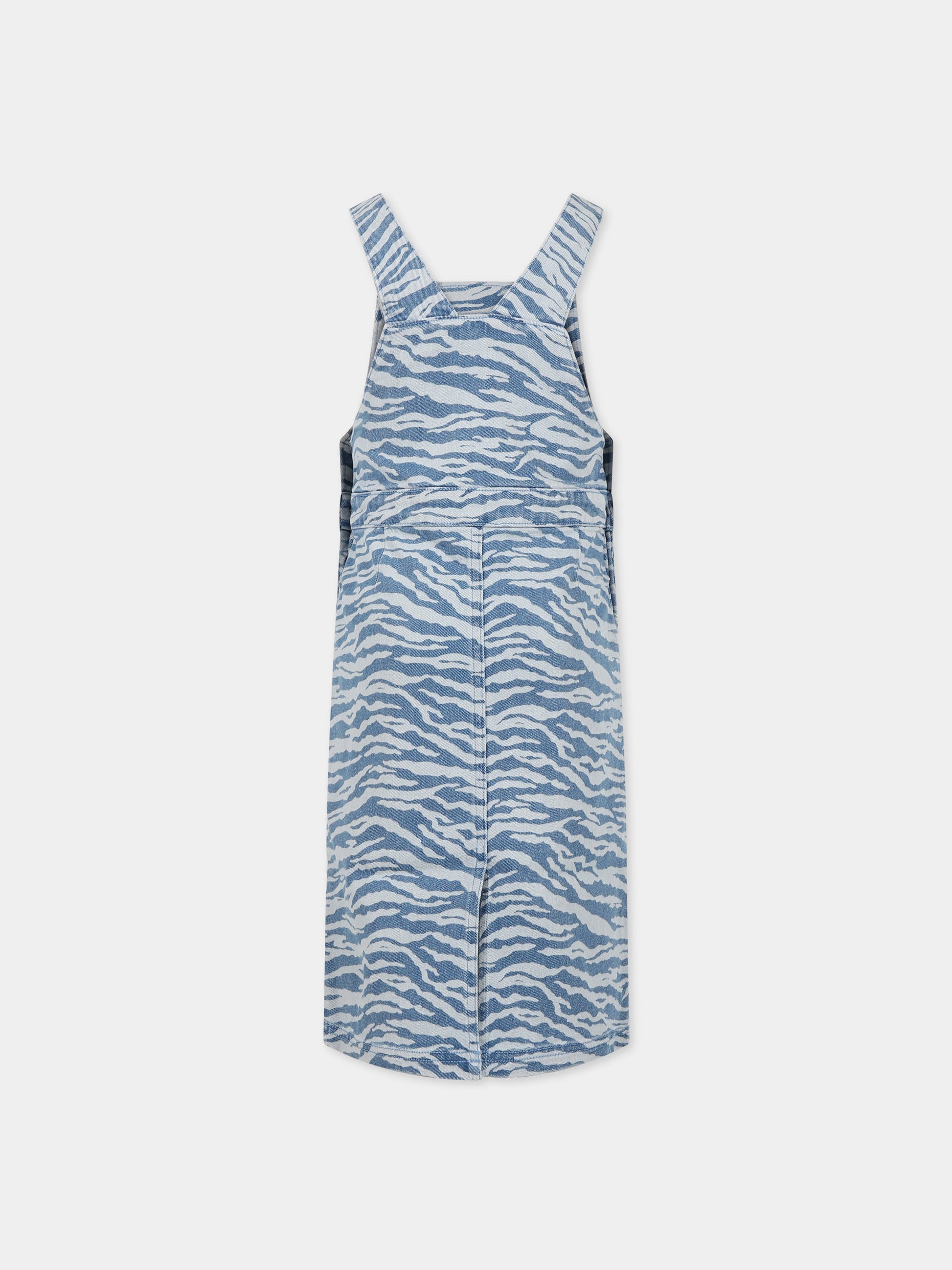 Completo multicolor per bambina con stampa tigre e logo,Kenzo Kids,K18003 78G