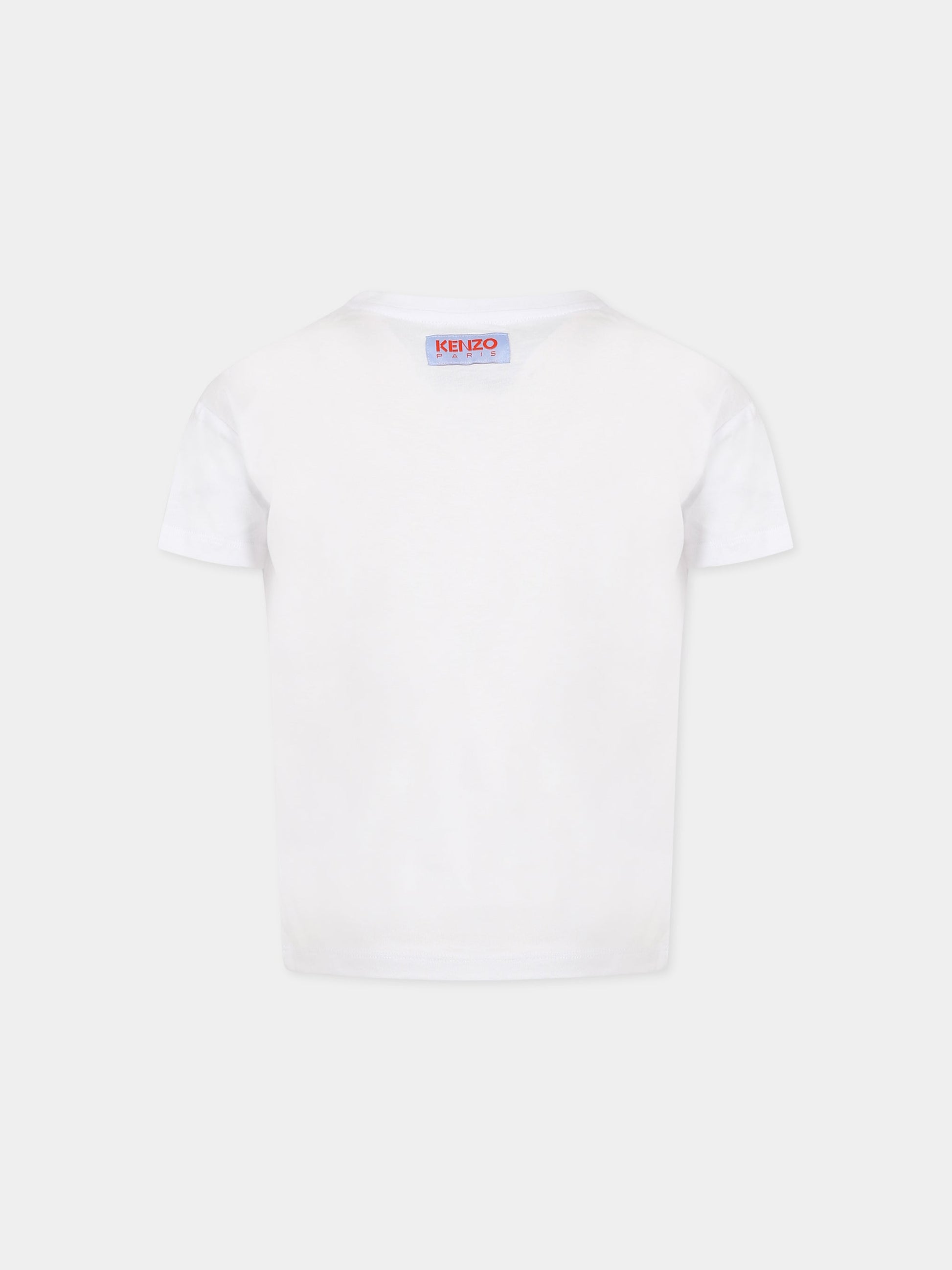 Completo multicolor per bambina con stampa tigre e logo,Kenzo Kids,K18003 78G