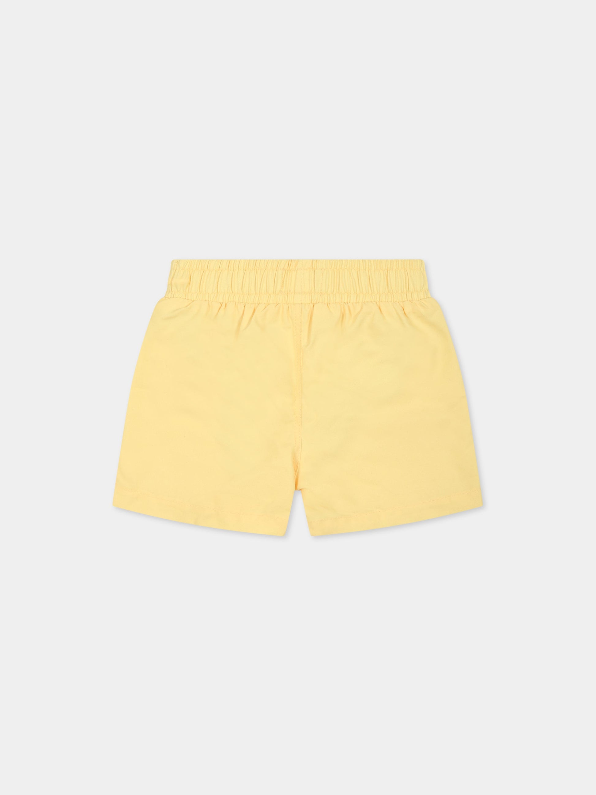 Boxer-mare giallo per bambino con logo,Kenzo Kids,K00036 524