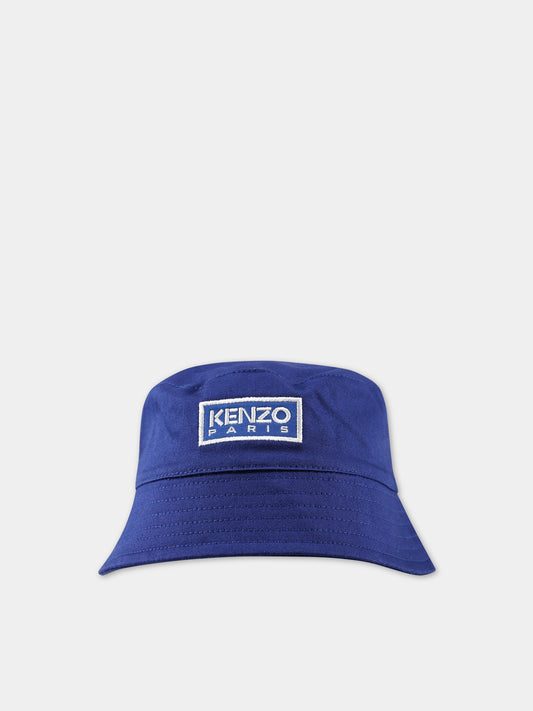 Cloche blu per bambino con logo,Kenzo Kids,K51024 857