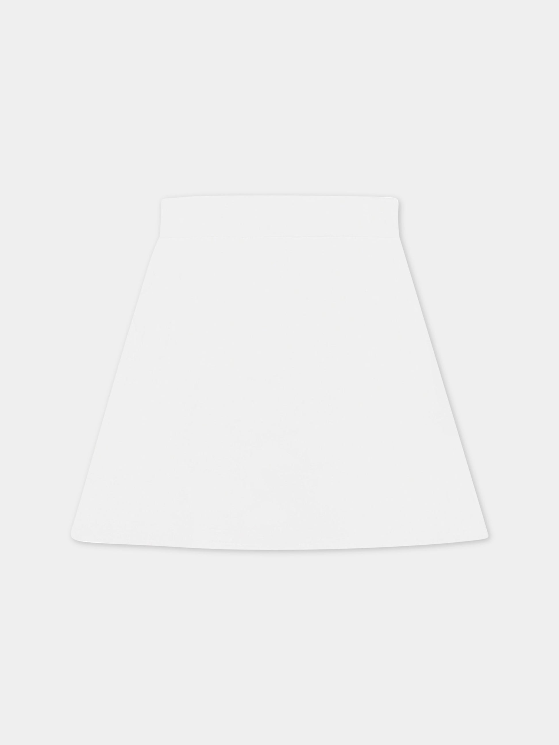 Gonna bianca per bambina con patch,Genny,GFGO001 TV658 B001