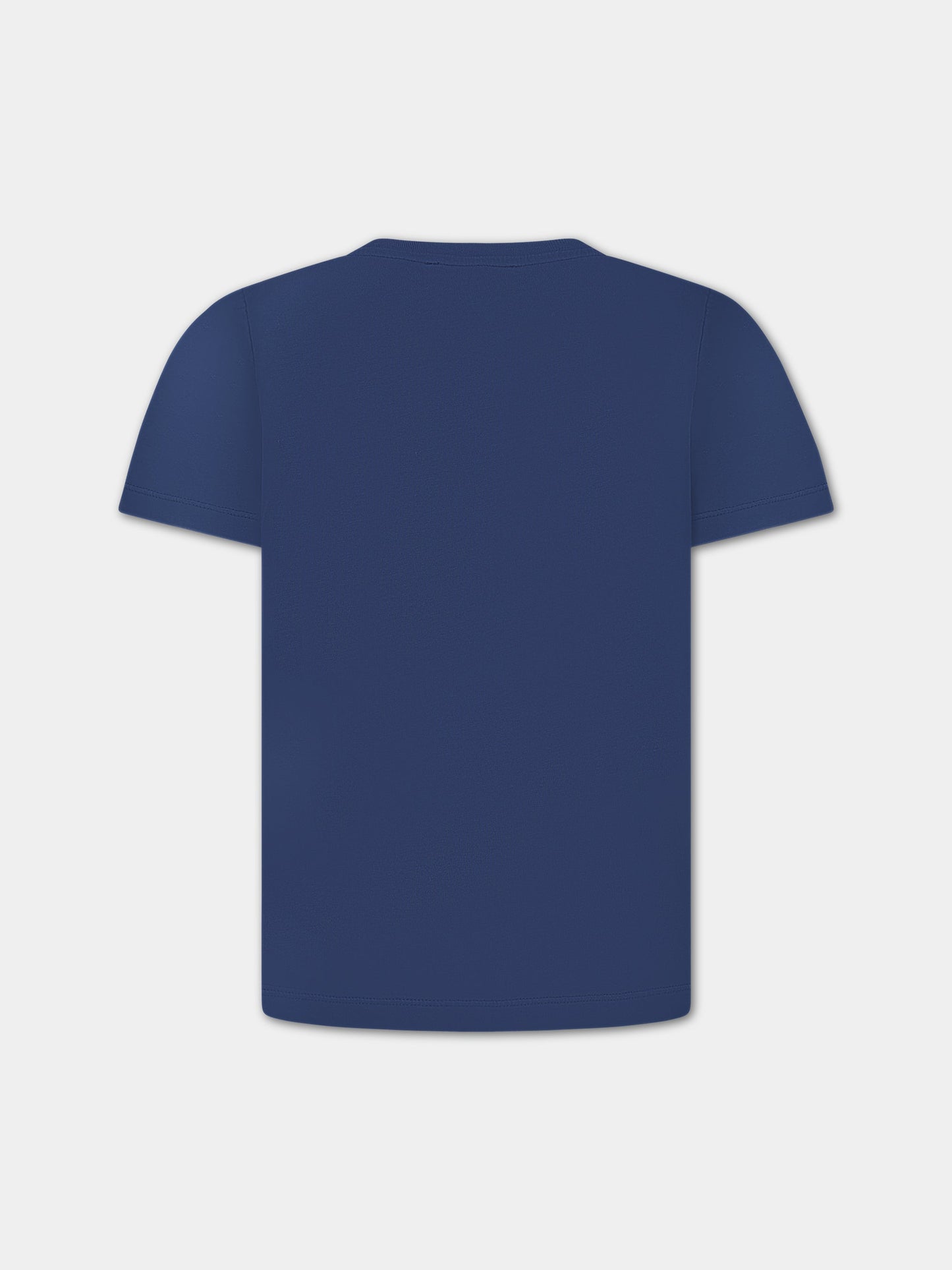 T-shirt blu per bambini con logo,A.p.c.,COEZE E26237IAI