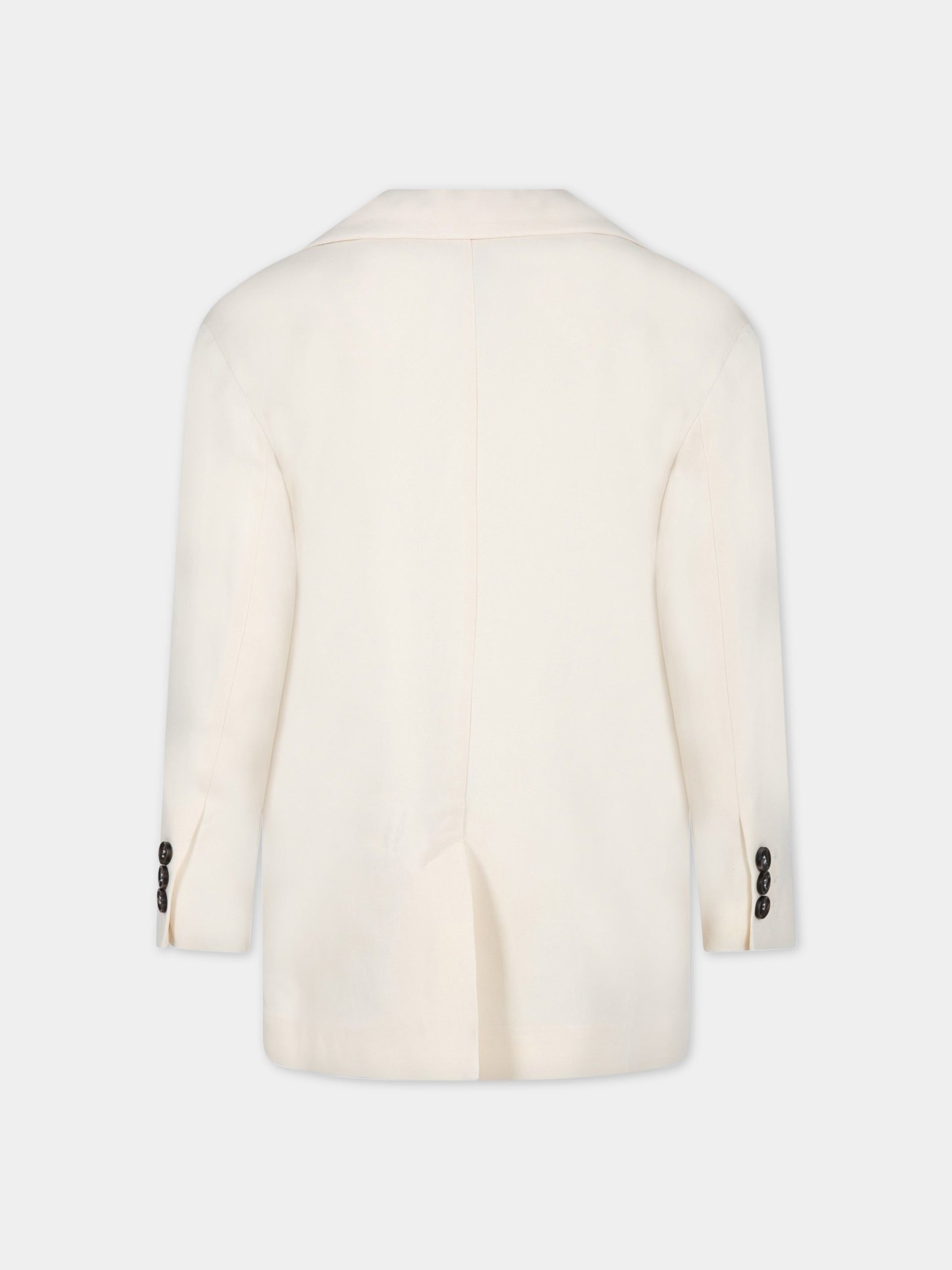 Giacca bianca per bambina,Douuod Kids,DS2P54 K0118 106