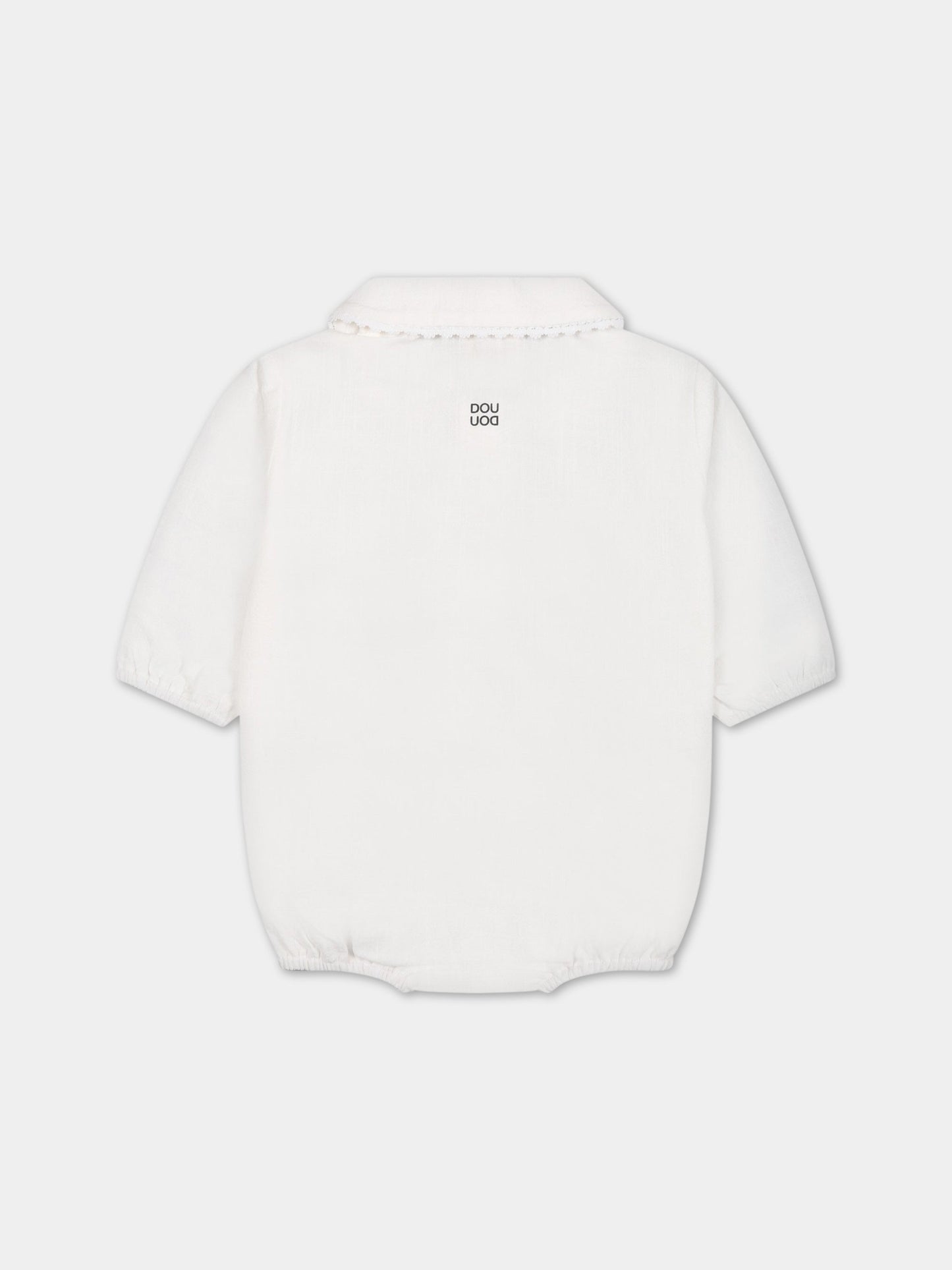 Camicia avorio per neonata,Douuod Kids,DSA560 P0233 101