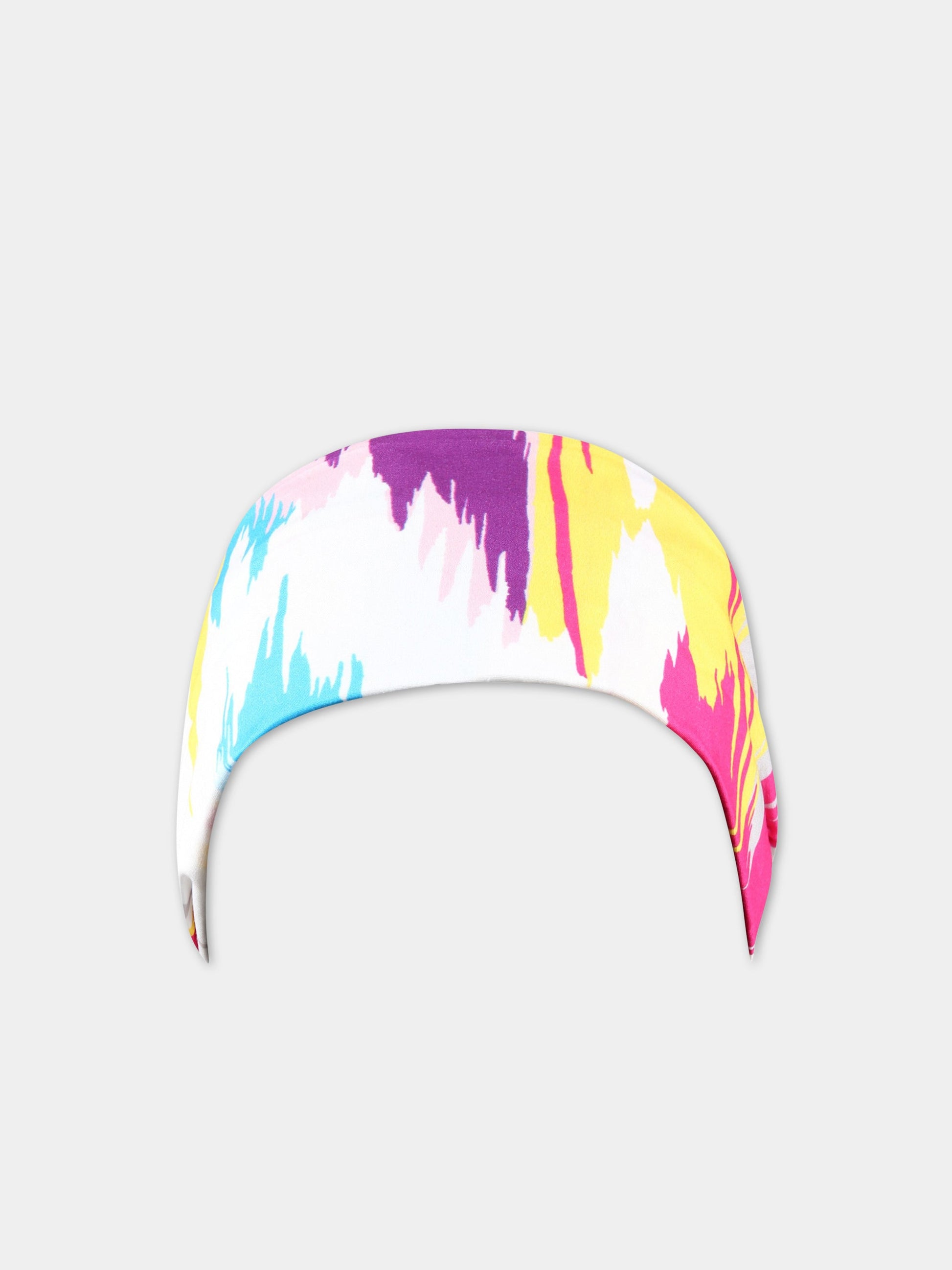 Fascia multicolor per capelli per bambina con stampa,Missoni,MS0B64 P0289 999