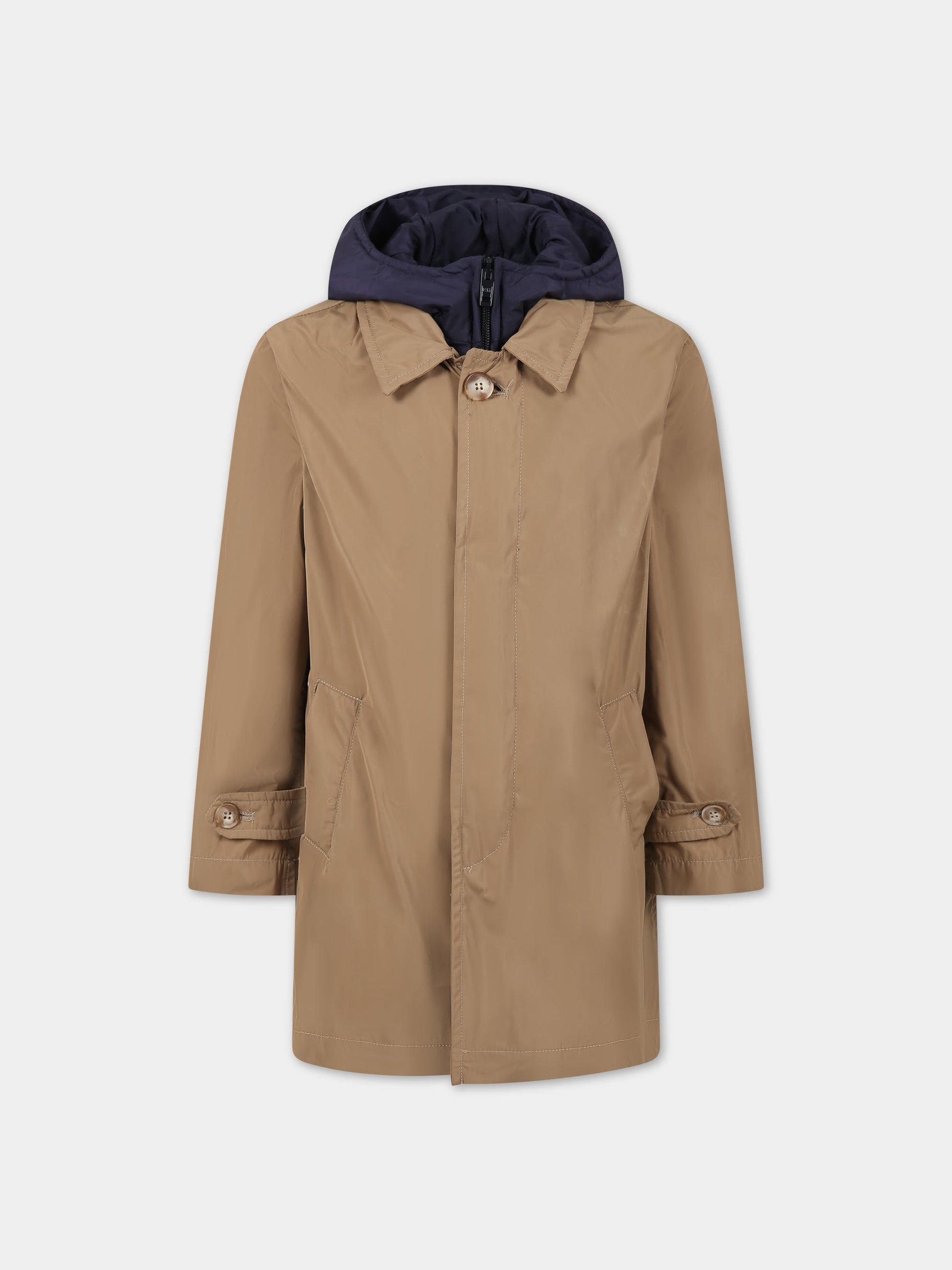 Cappotto beige per bambino,Fay Kids,FS2P30 N0037 311BL