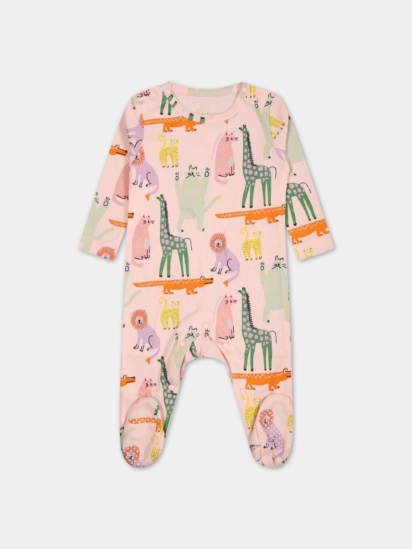 Set rosa per neonata con stampa,Stella Mccartney Kids,TSB009 Z1098 503MC