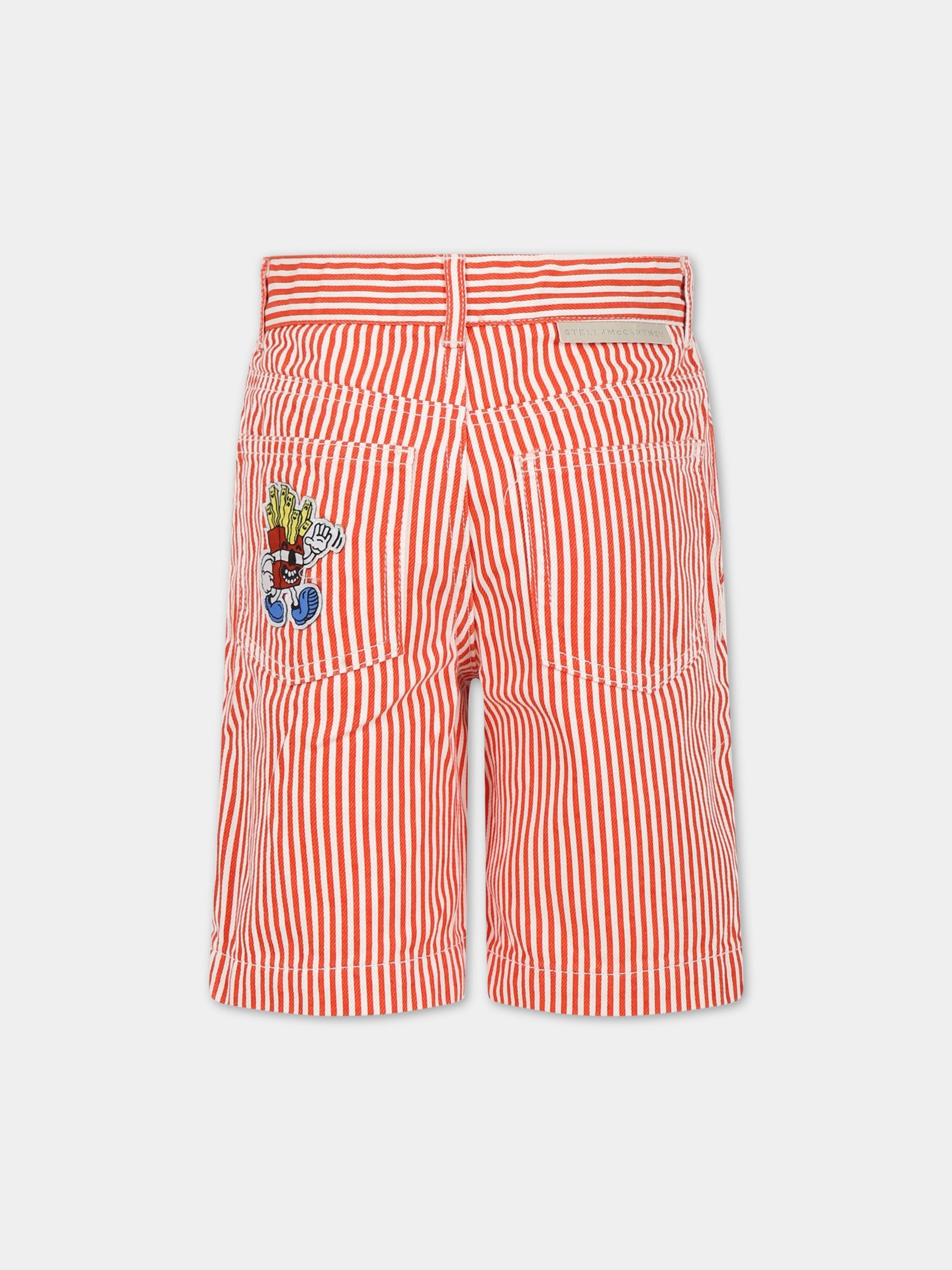Shorts multicolor per bambino con patch,Stella Mccartney Kids,TS6P69 Z0984 999