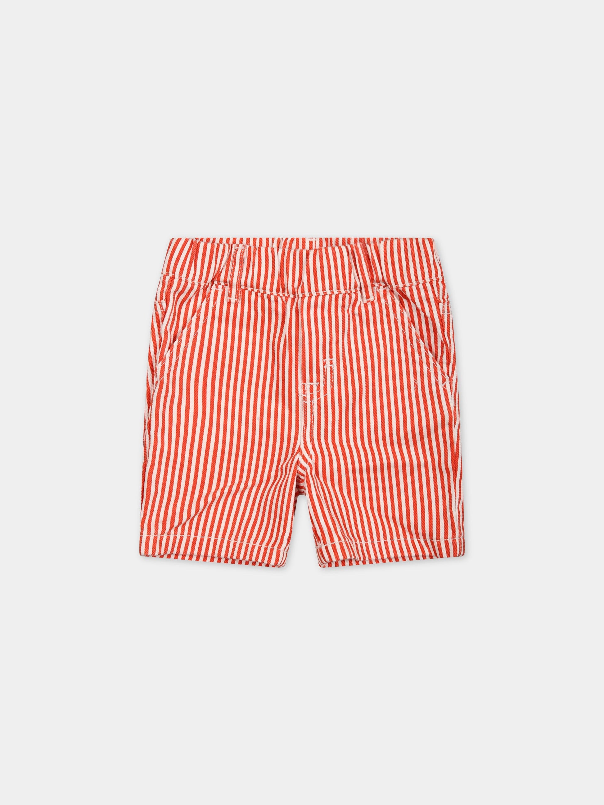 Shorts multicolor per neonato con patch,Stella Mccartney Kids,TS6529 Z0984 999