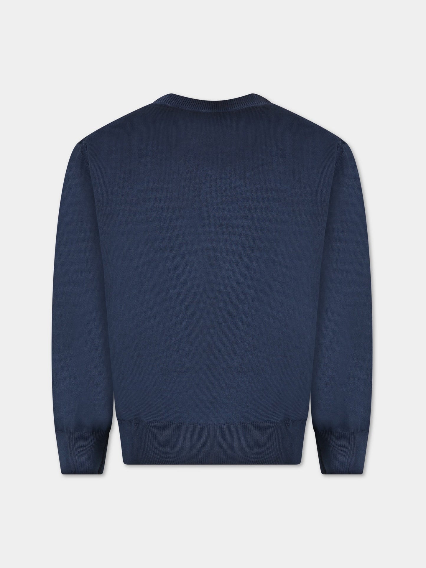 Maglione blu per bambino con logo,North Sails,796162 000 0802