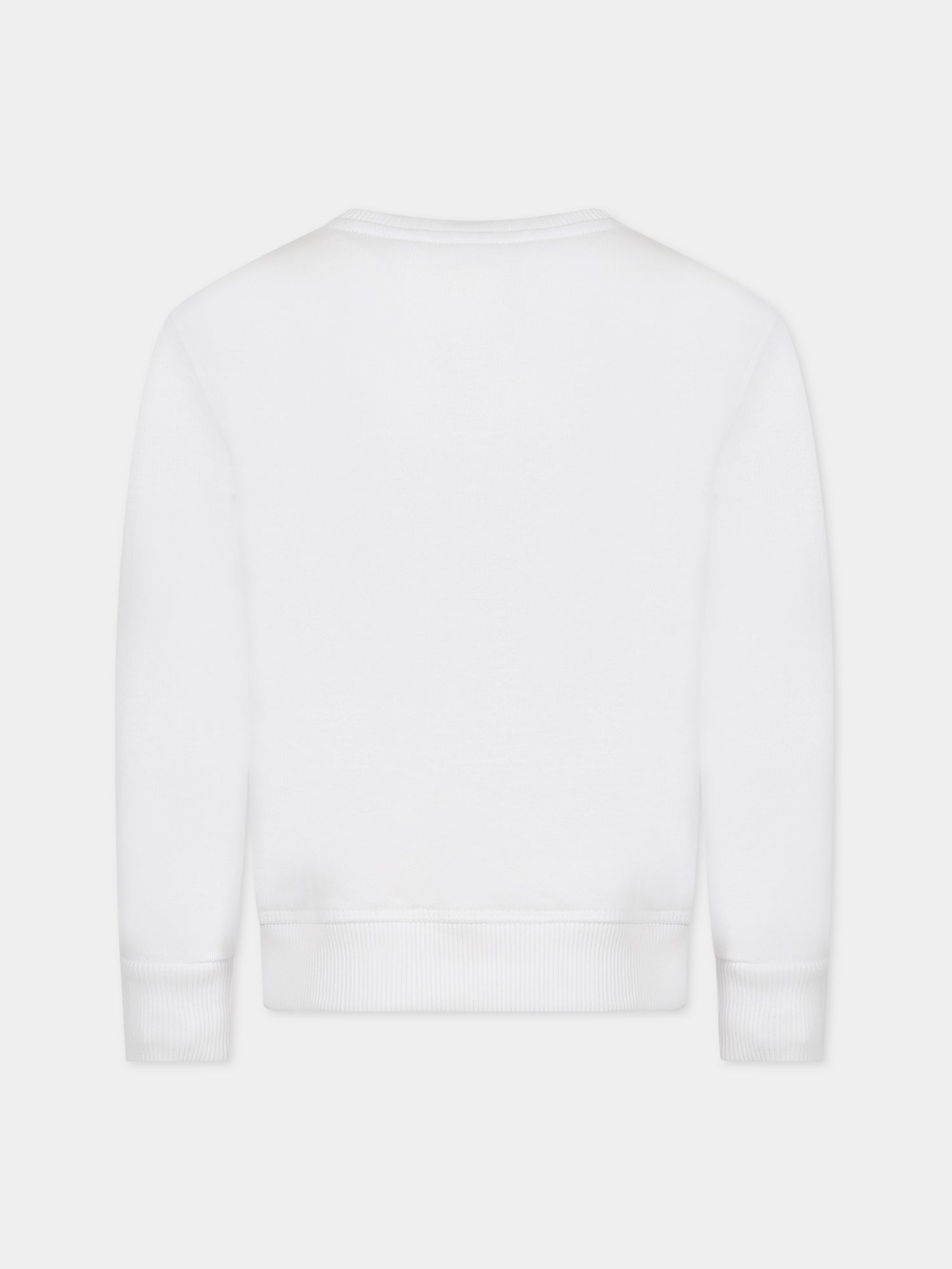 Felpa bianca per bambino con logo blu,North Sails,794406 000 0101