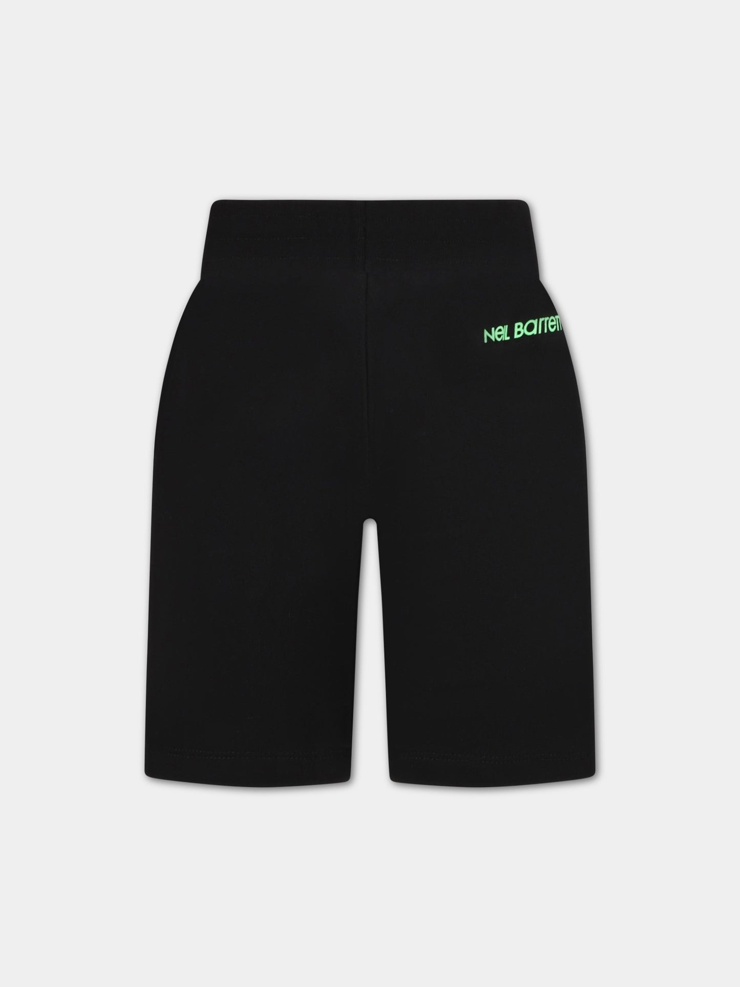 Shorts neri per bambino on saette,Neil Barrett Kids,033625 110/48