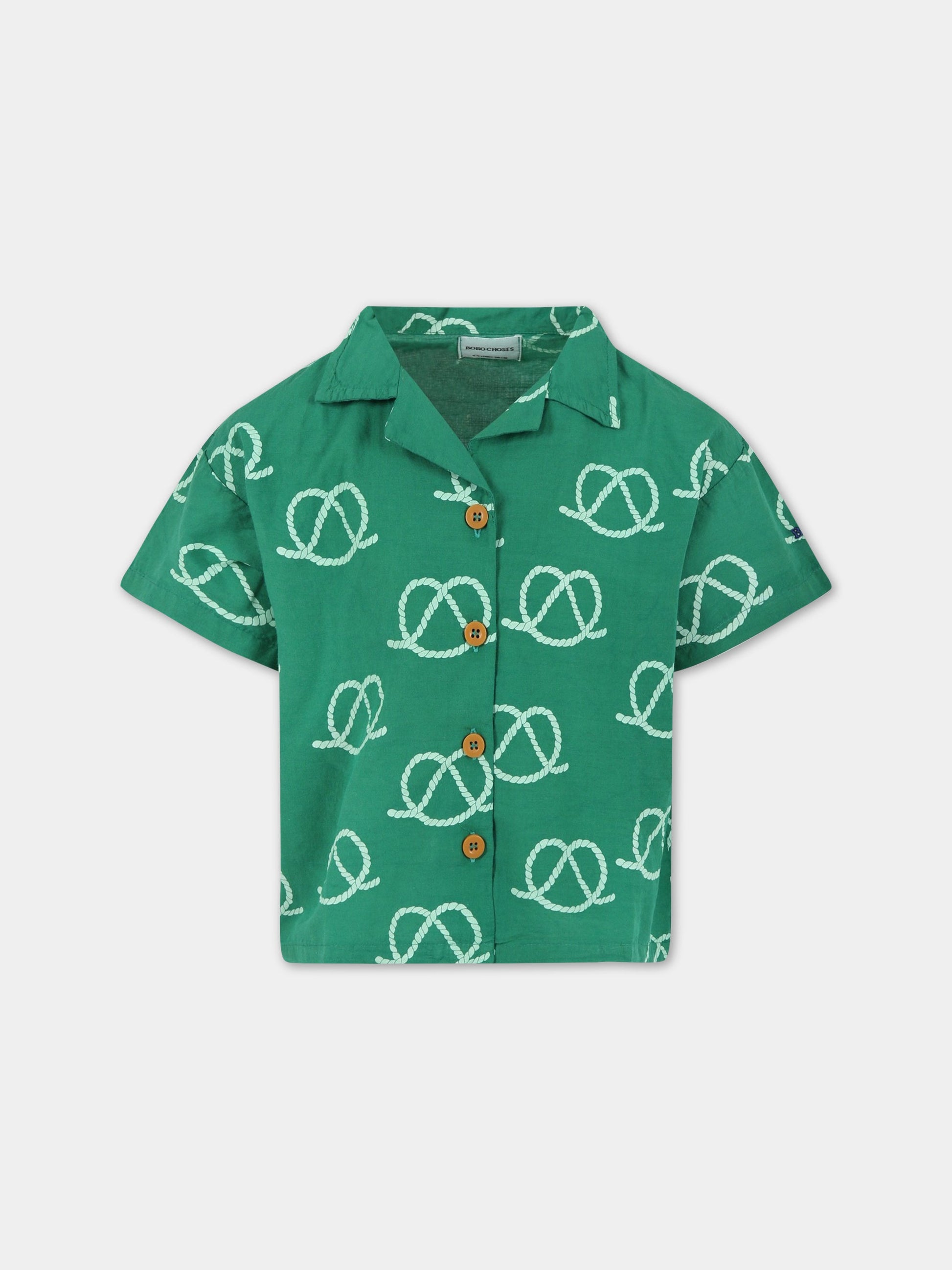 Camicia verde per bambino,Bobo Choses,123AC105