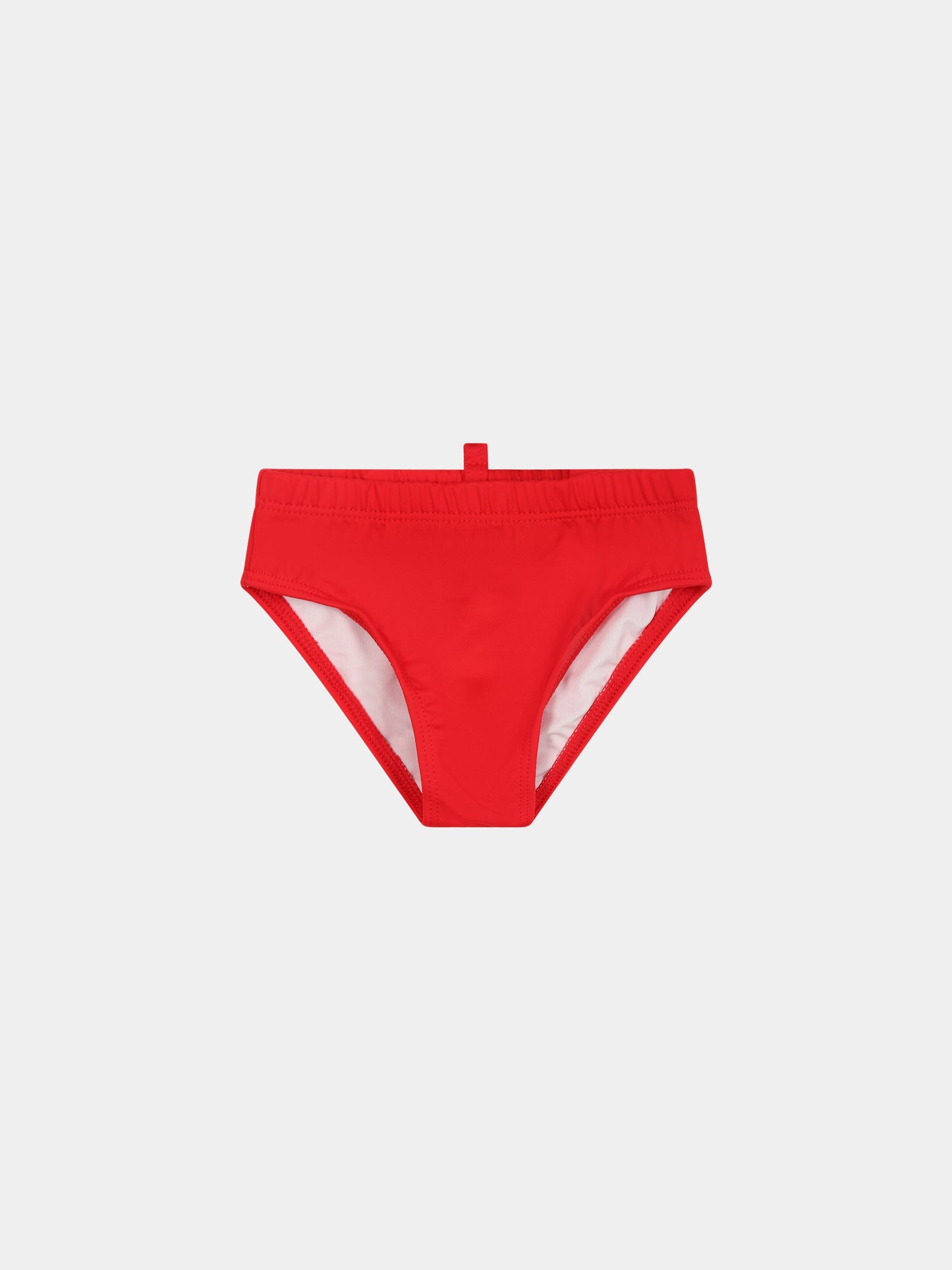 Slip-mare rosso per bambino con logo,Dsquared2,DQ1785 D0A4F DQ413