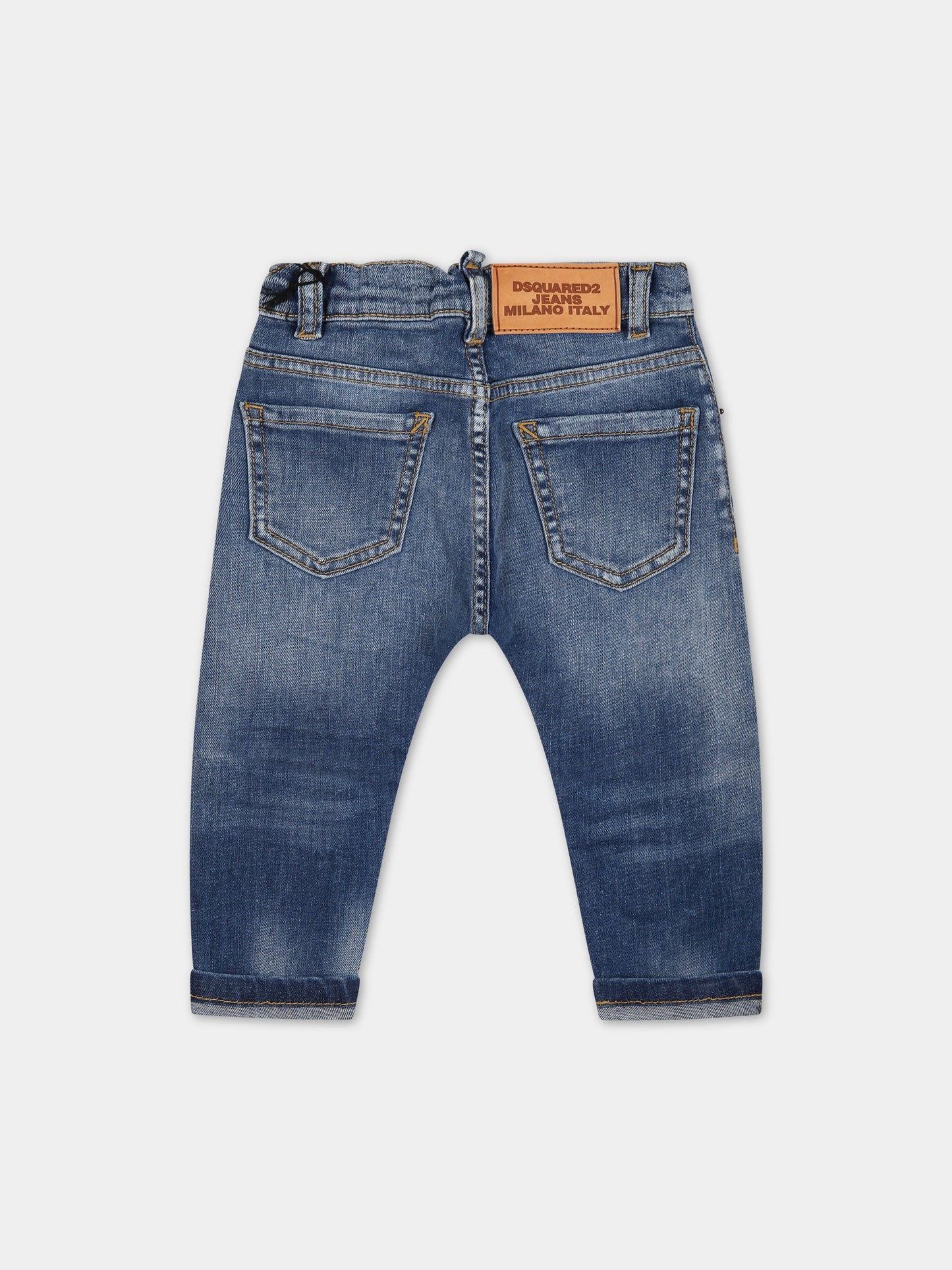 Jeans blu per neonato con logo,Dsquared2,DQ01TC D0A2K DQ01