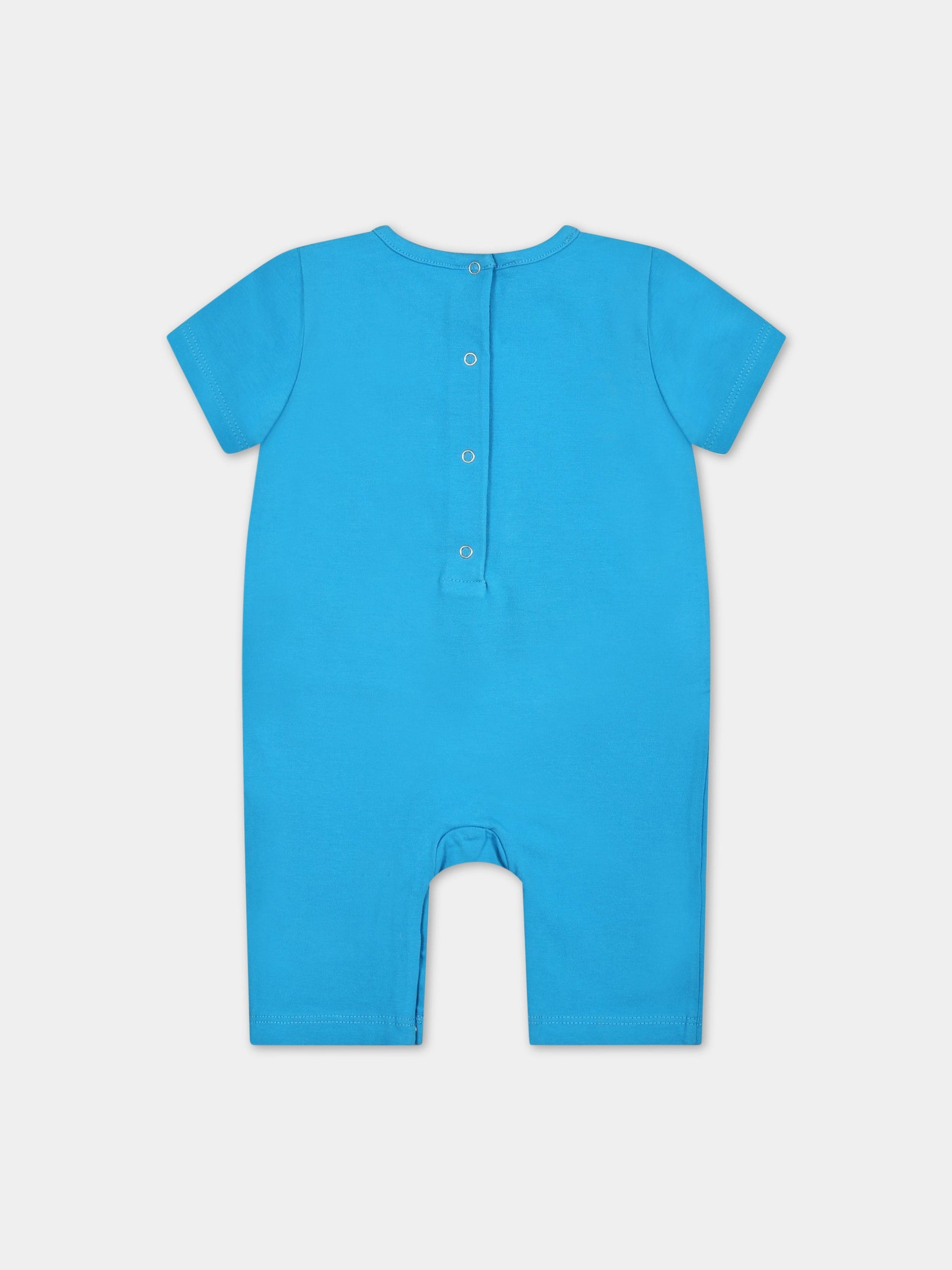 Pagliaccetto azzurro per neonato con logo,Dsquared2,DQ1776 D0A46 DQ817