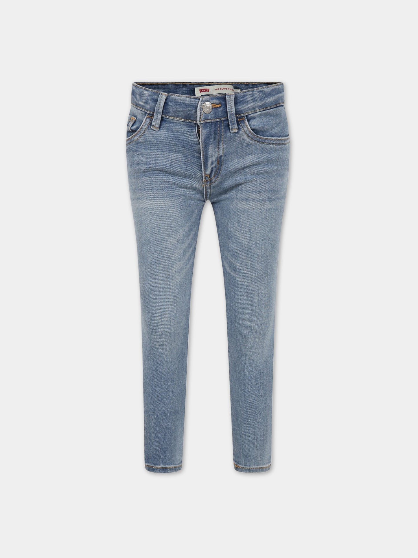 Jeans celesti per bambina con logo,Levi's Kids,LK3E2702 3E2702 L3D