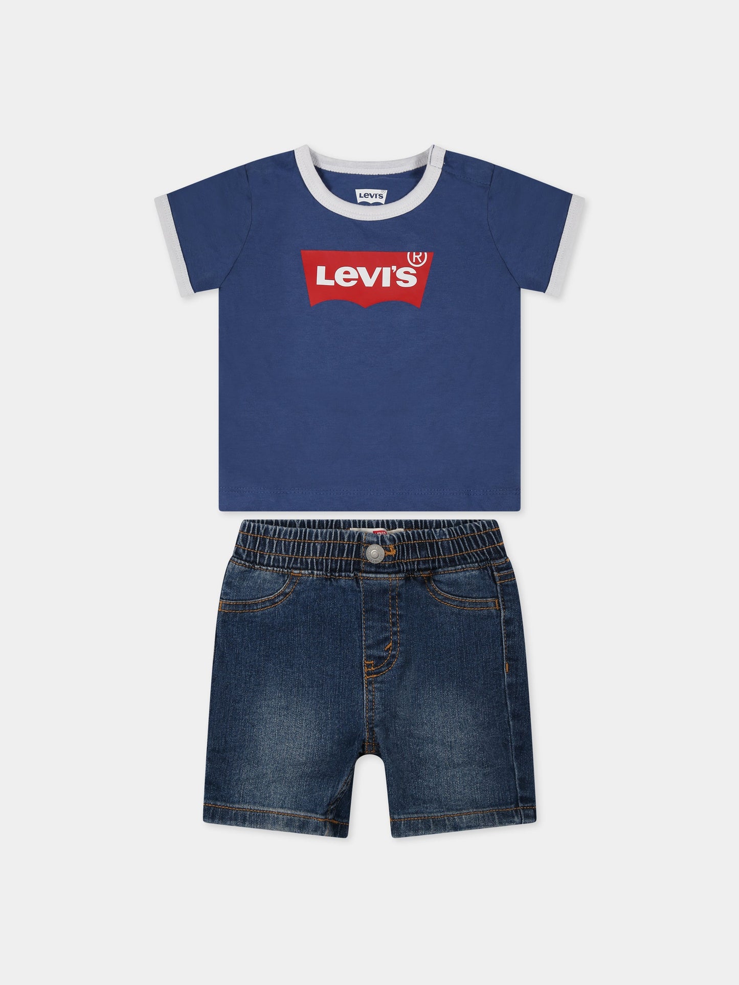 Completo multicolor per neonato con logo,Levi's Kids,LK6EH020 6EH020 U69