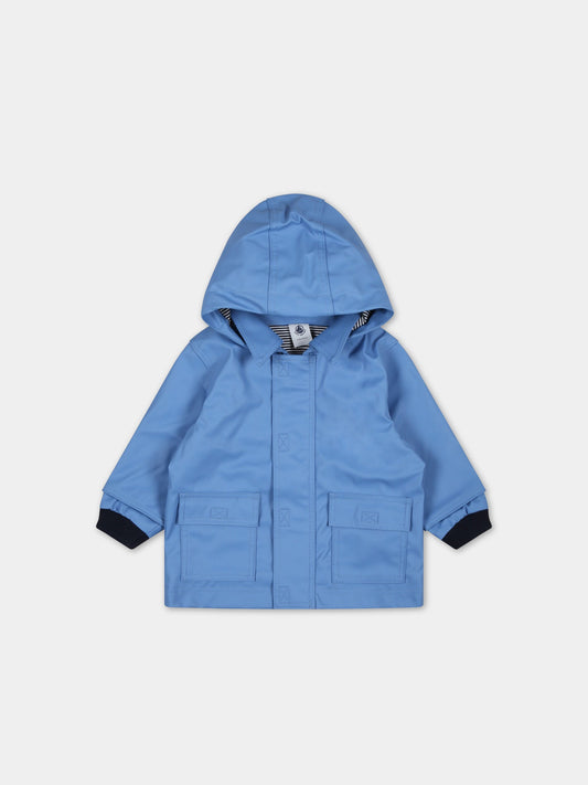 Impermeabile celeste per neonato,Petit Bateau,A072V EDNA