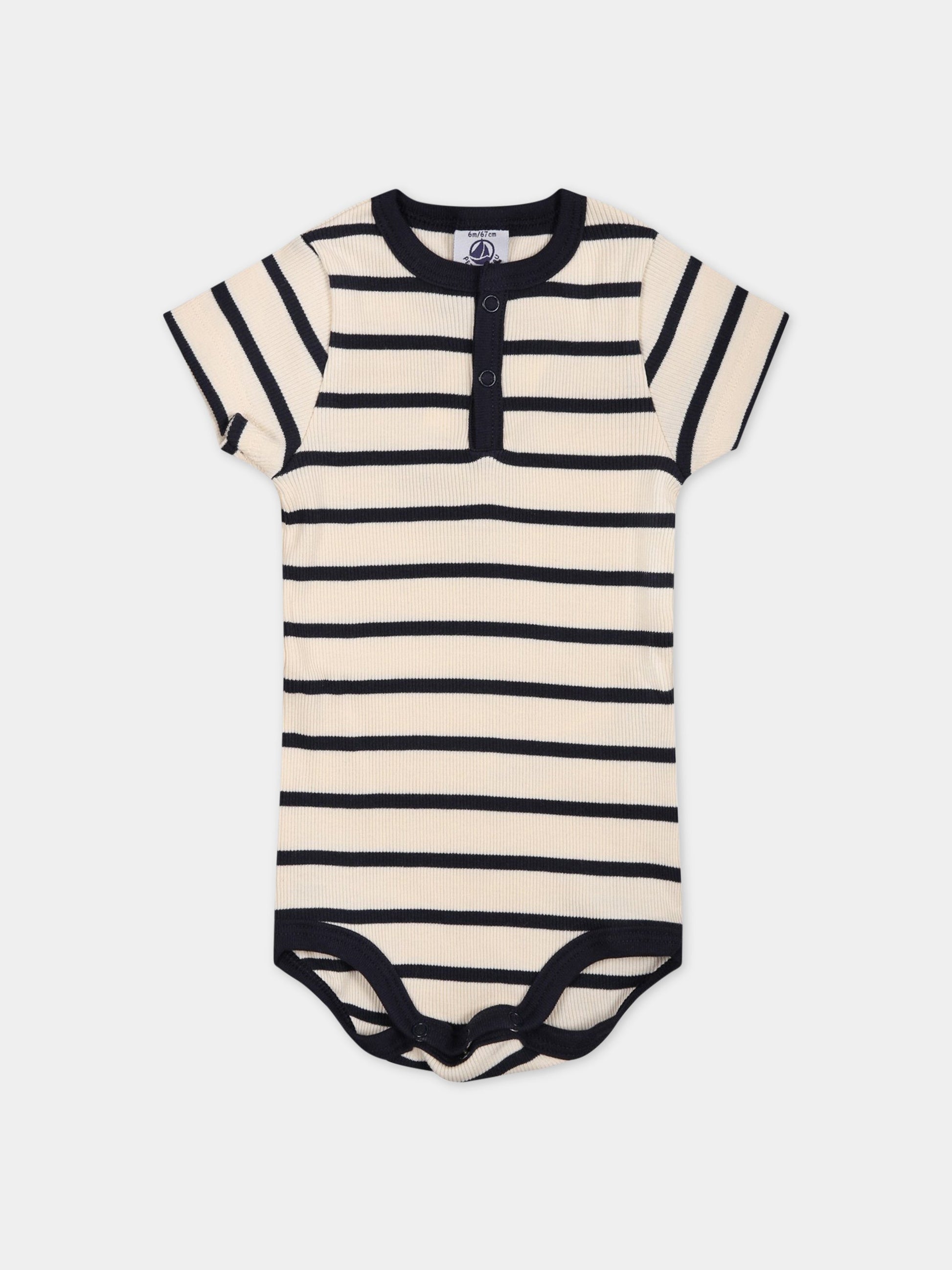 Body multicolor per neonato,Petit Bateau,A0751 AVALANCHE/SMOKING