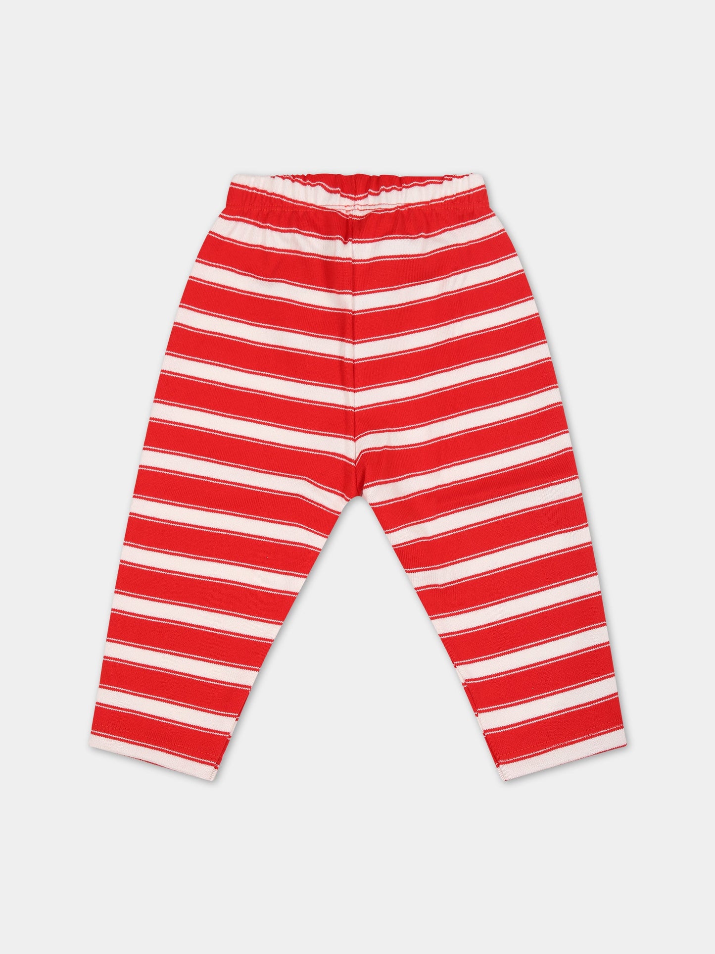 Pantaloni rossi per neonati con logo,Petit Bateau,A07Q4 PEPS/MARSHMALLOW