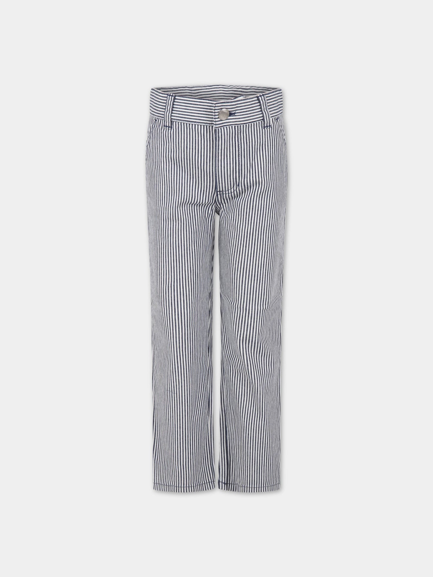 Pantaloni multicolor per bambino,Petit Bateau,A06K3 MEDIEVAL/MARSHMALLOW